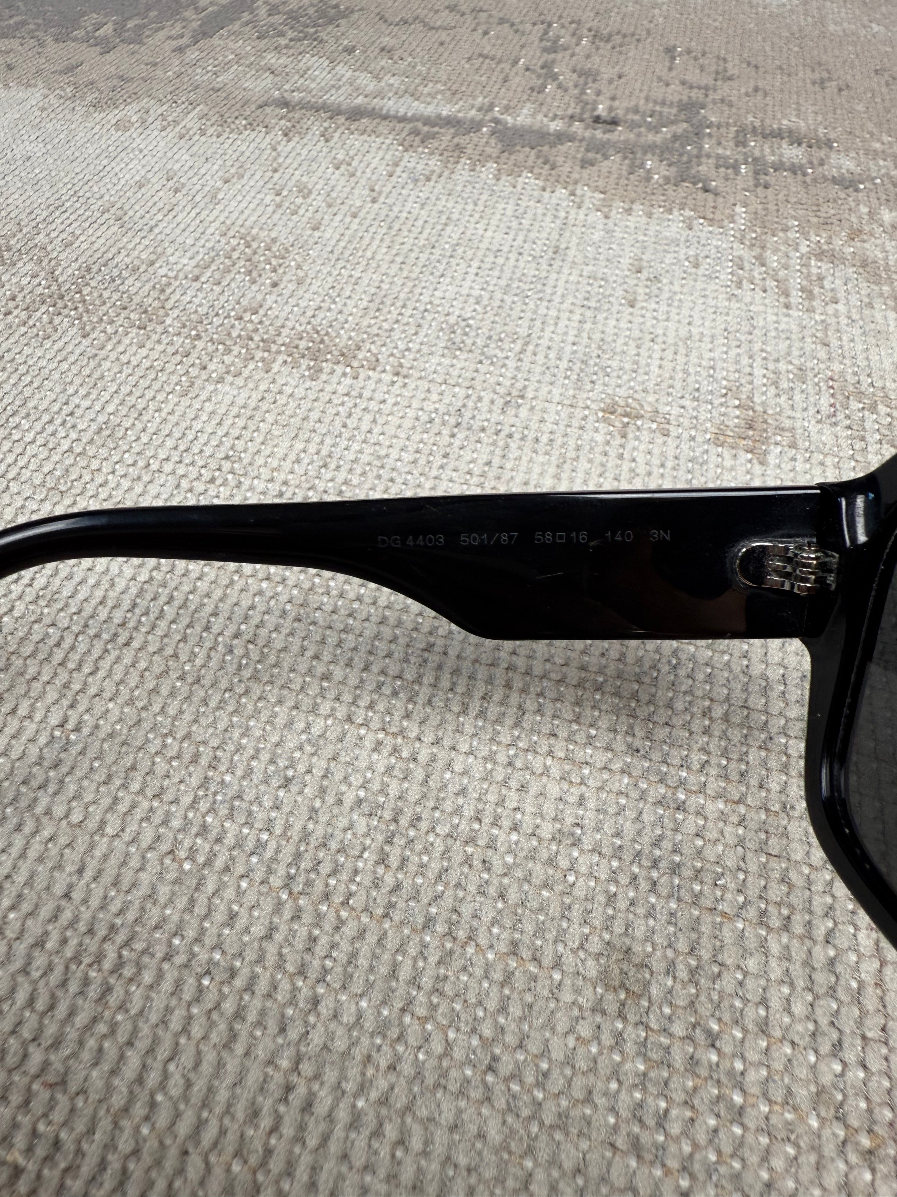 Dolce & Gabbana DG4403 501/87 Sunglasses - Black Dolce & Gabbana