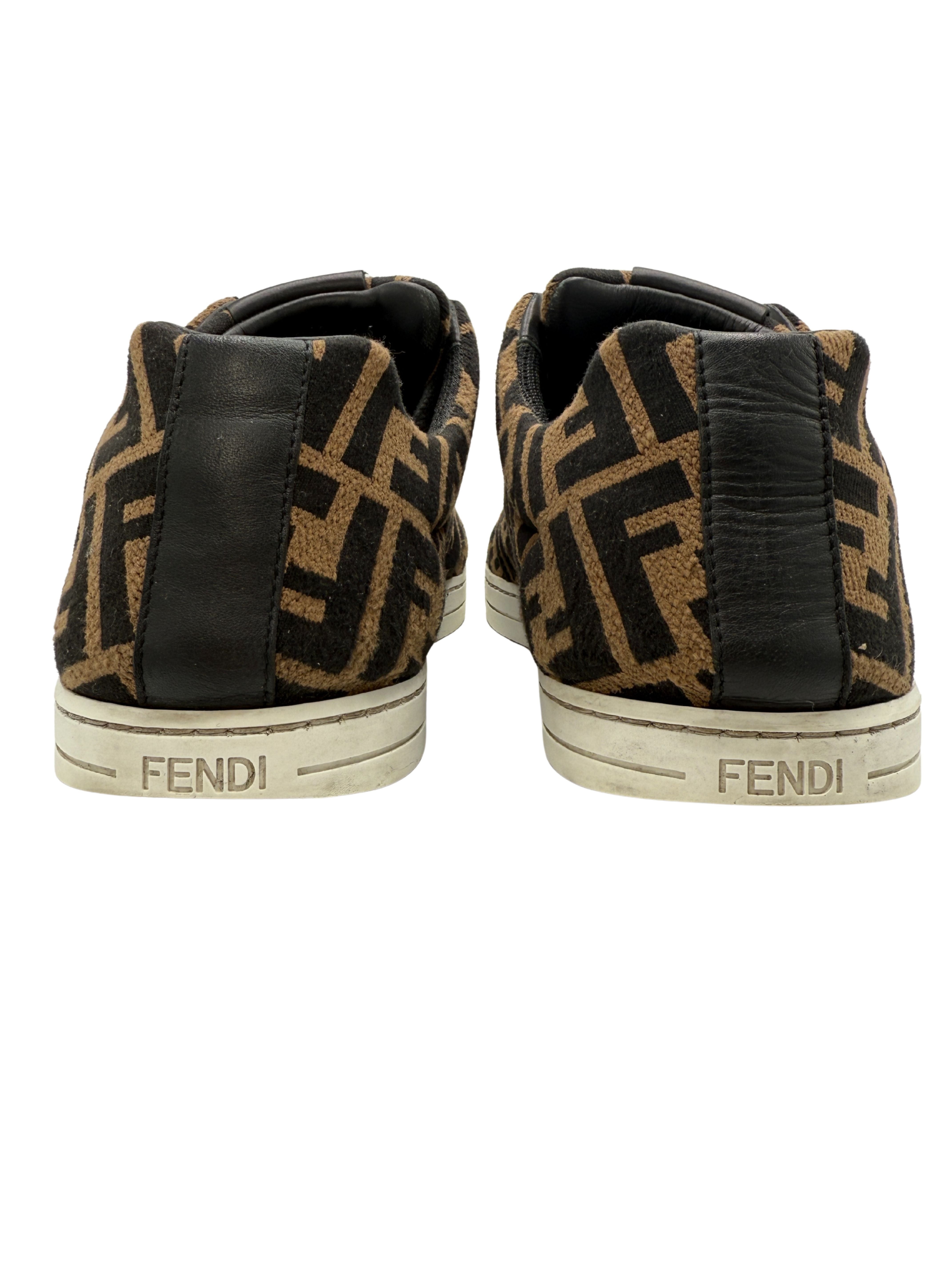 Fendi FF Low Trainers - Brown Fendi