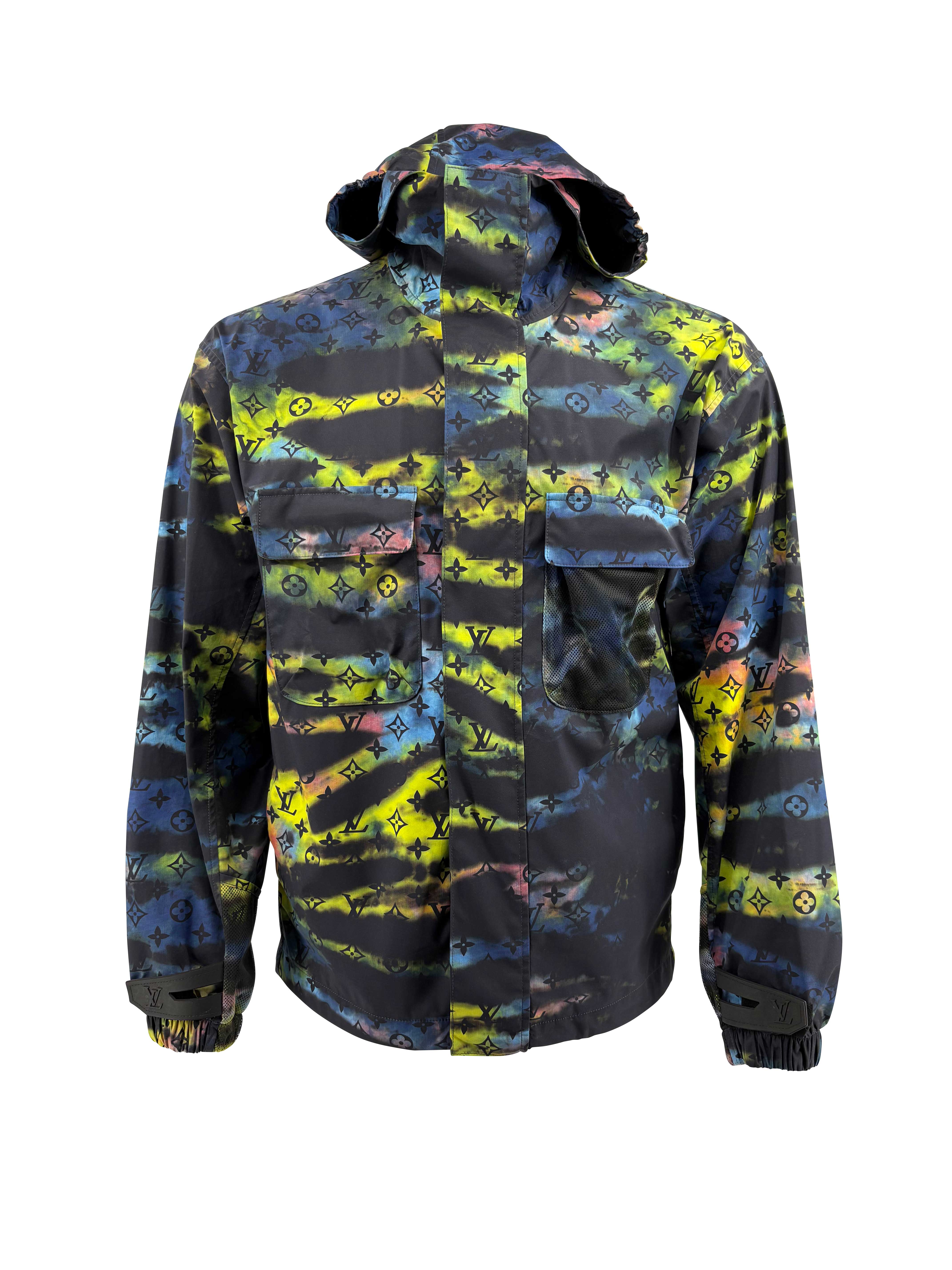 Louis Vuitton Tie-Dye Camo Monogram Windbreaker - Multicolour