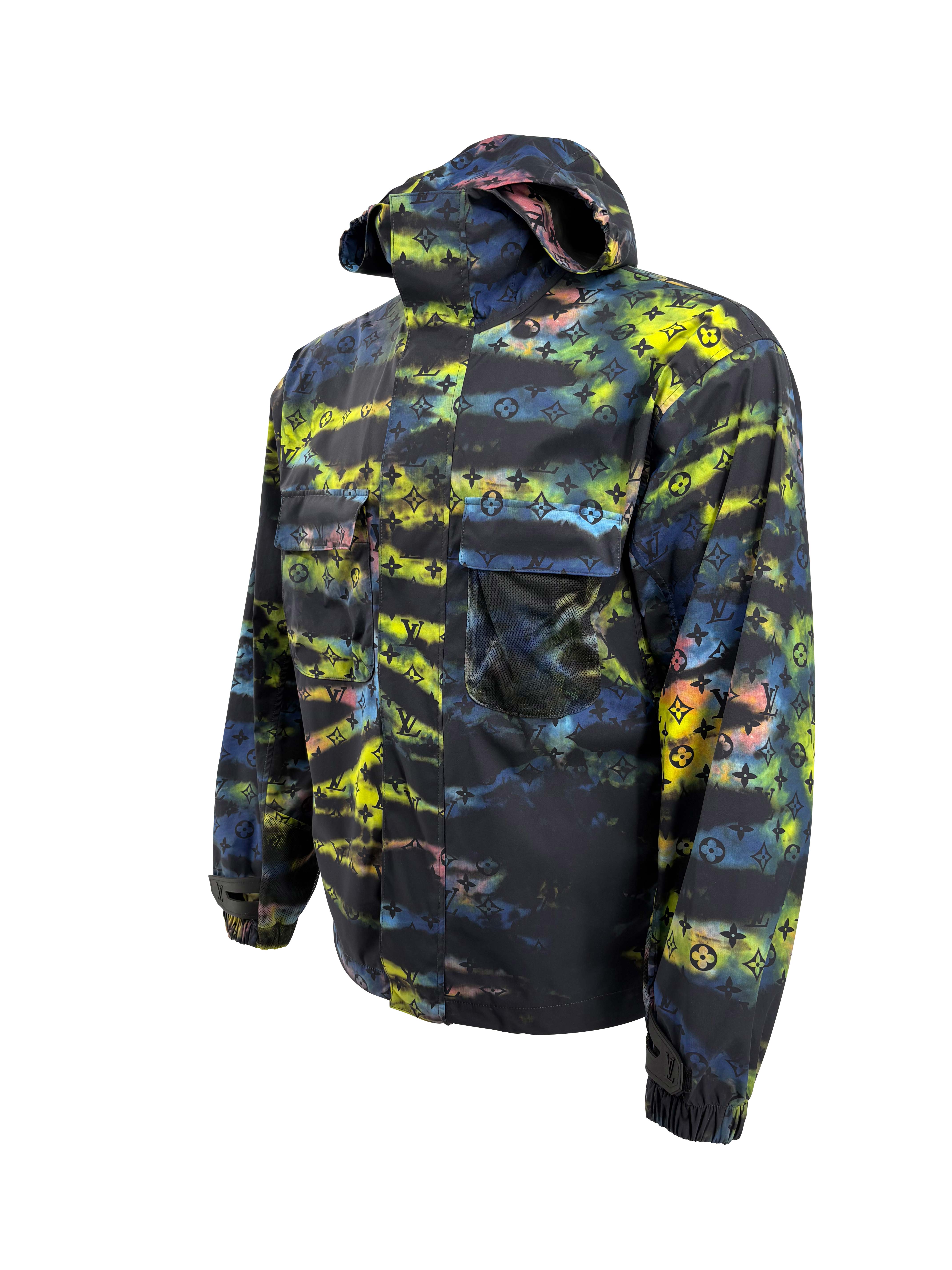 Louis Vuitton Tie-Dye Camo Monogram Windbreaker - Multicolour