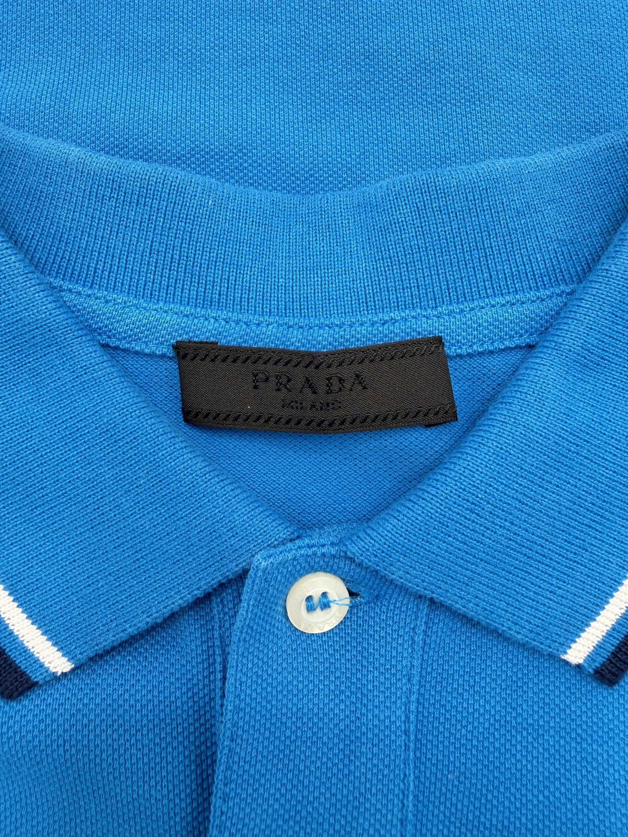 Prada Badge Polo - Blue Prada