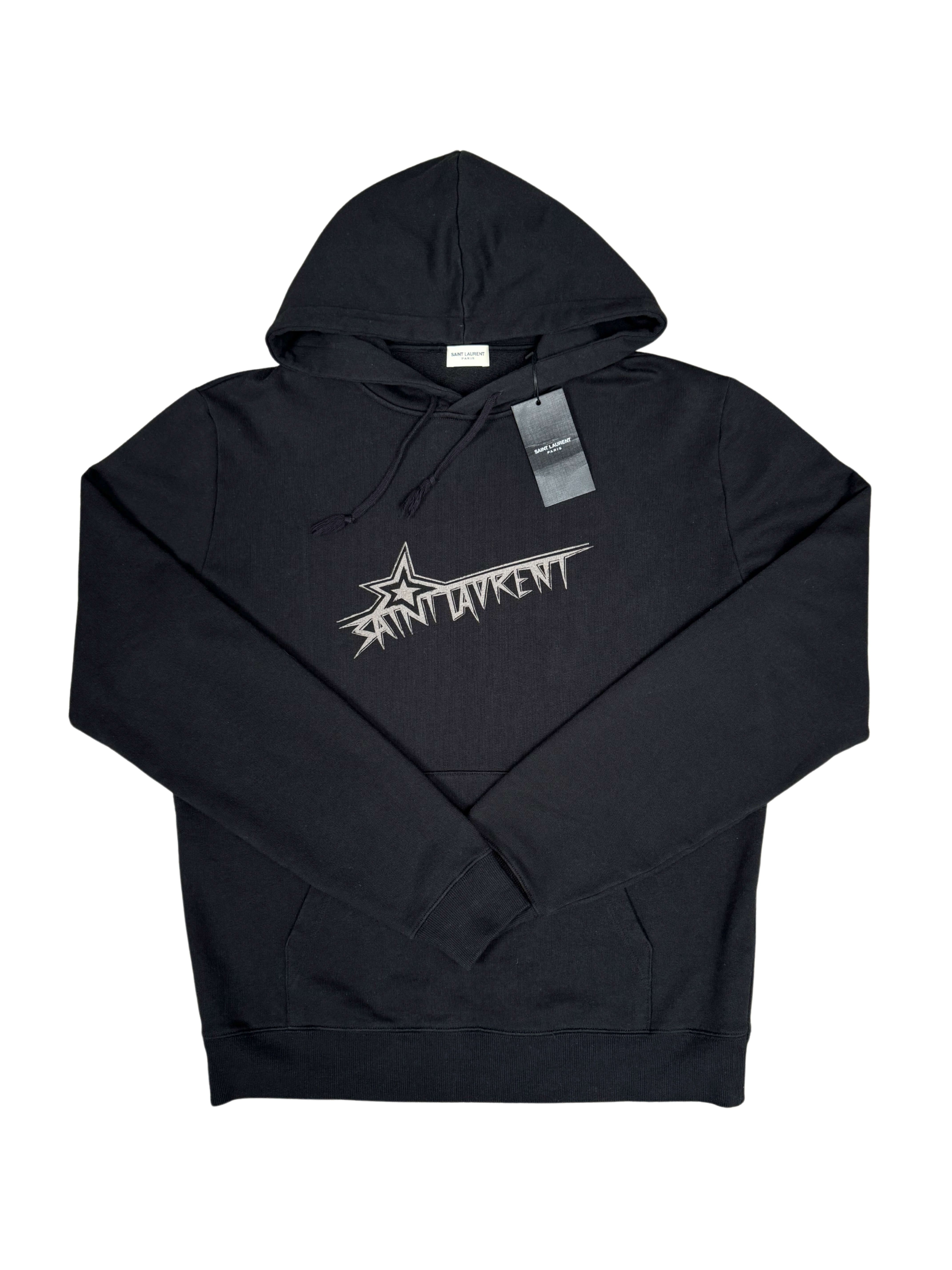 Saint Laurent Star Logo Hoodie - Black (Unused)