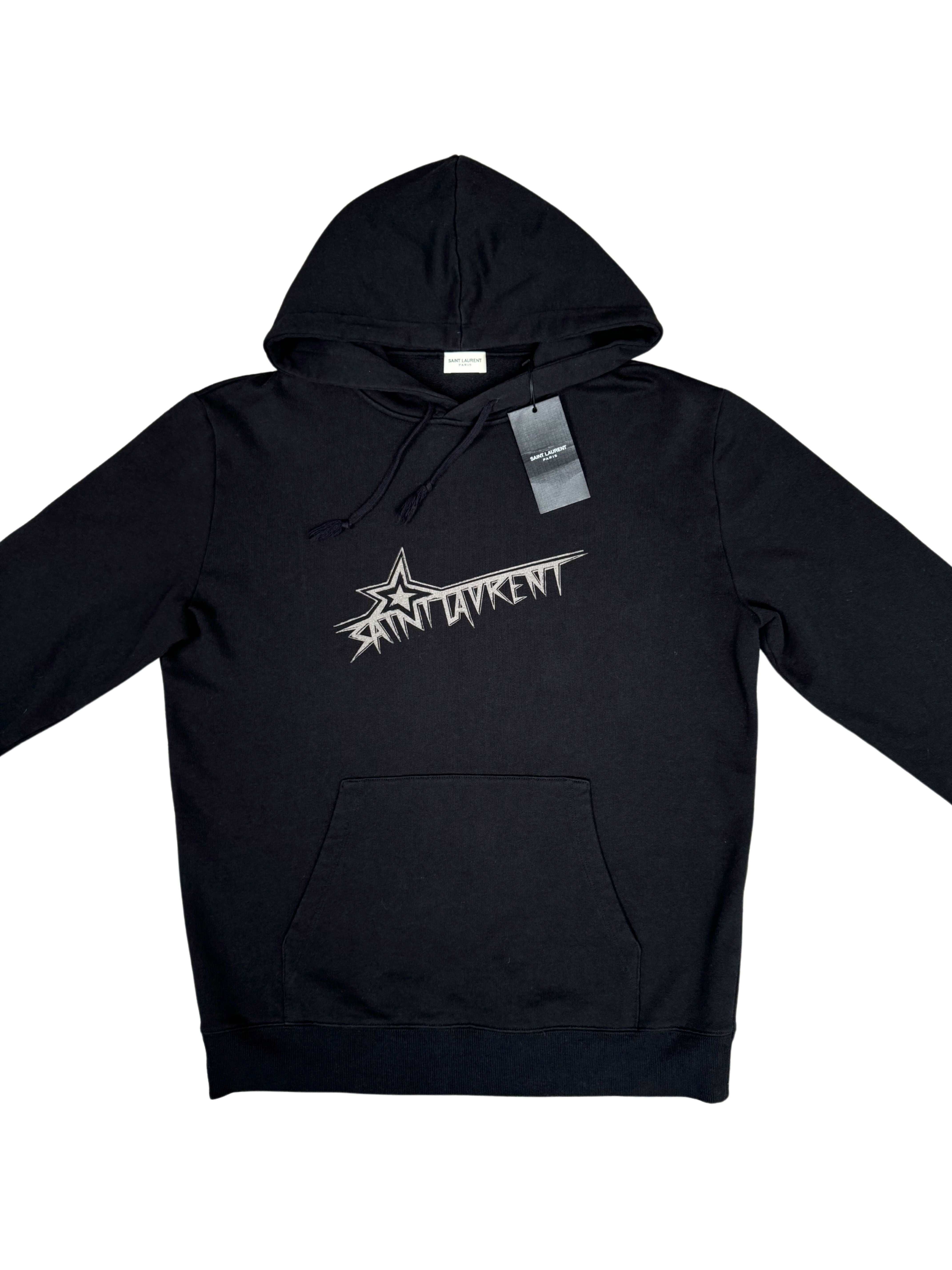 Saint Laurent Star Logo Hoodie - Black (Unused)