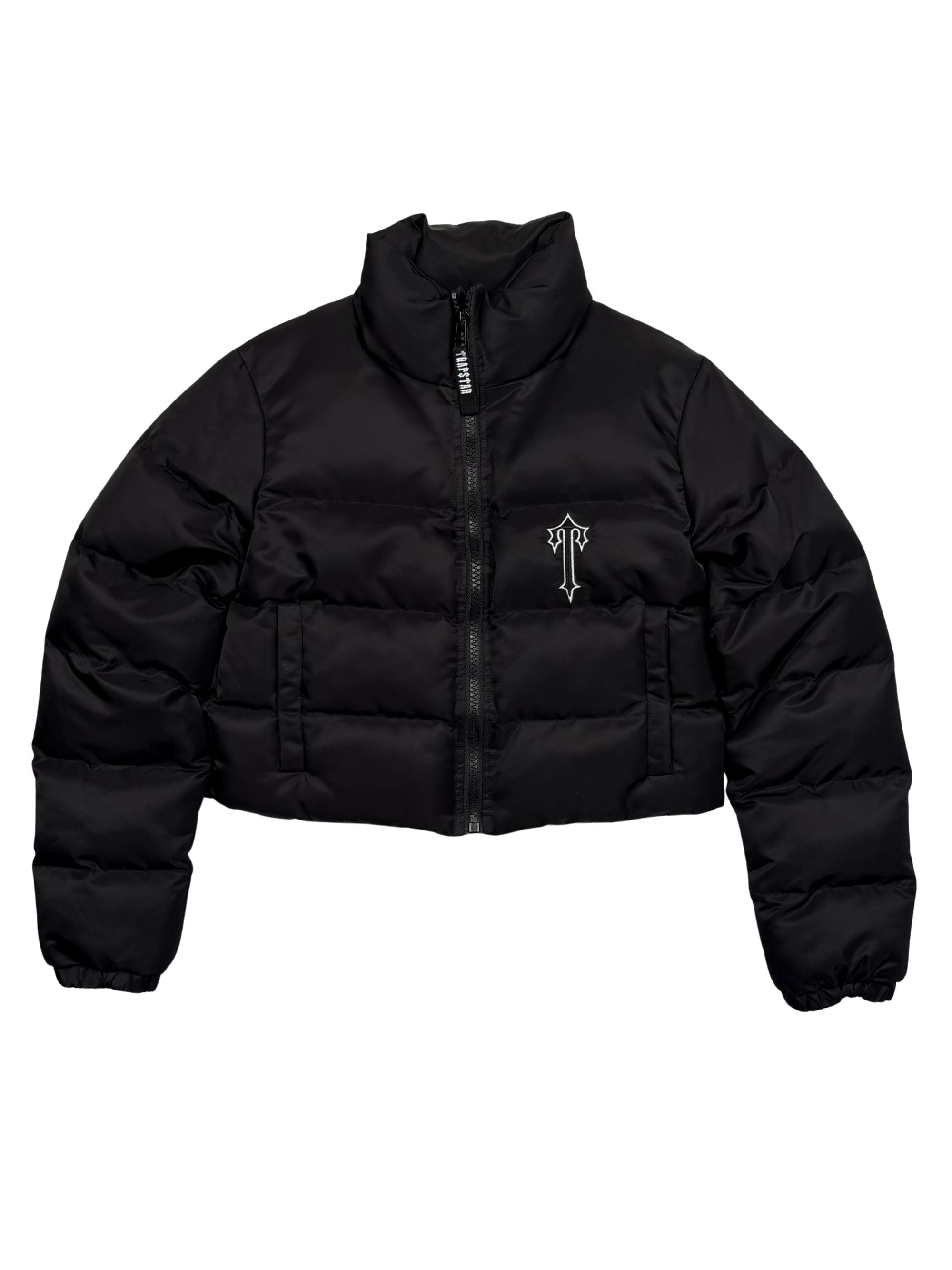 Trapstar Irongate Cropped Down Jacket - Black Trapstar