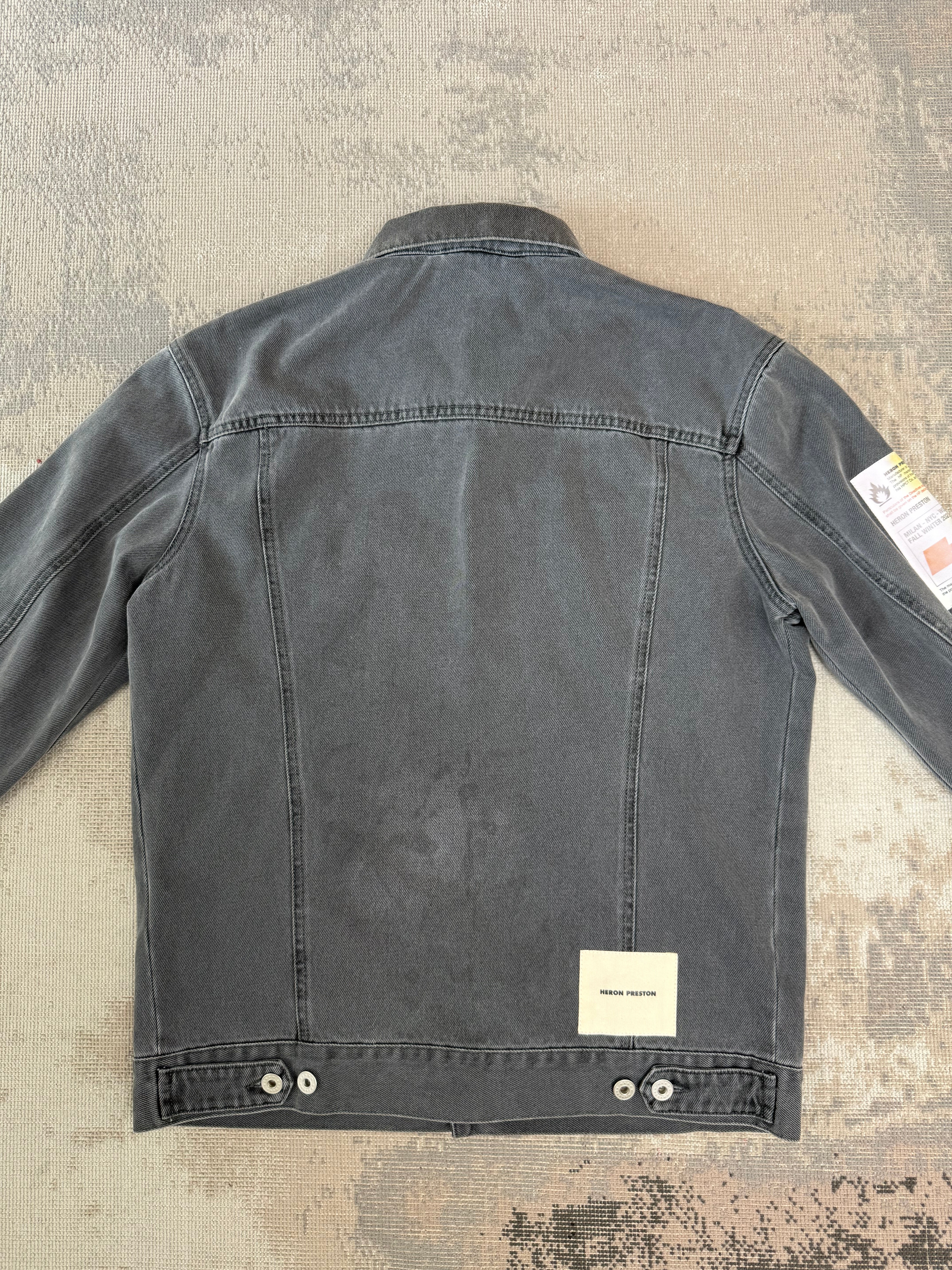 Heron Preston Denim Overshirt - Grey Heron Preston