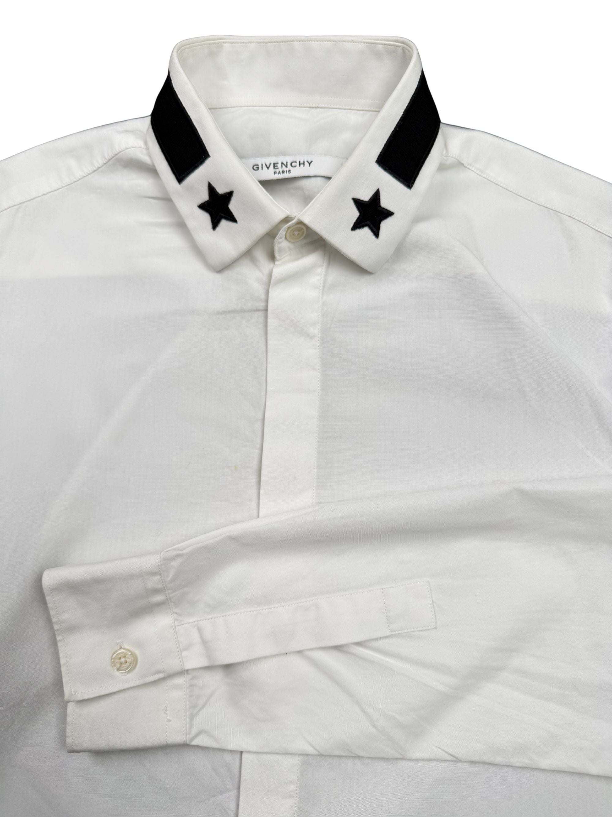Givenchy Embroidered Star Collar Shirt - White Givenchy