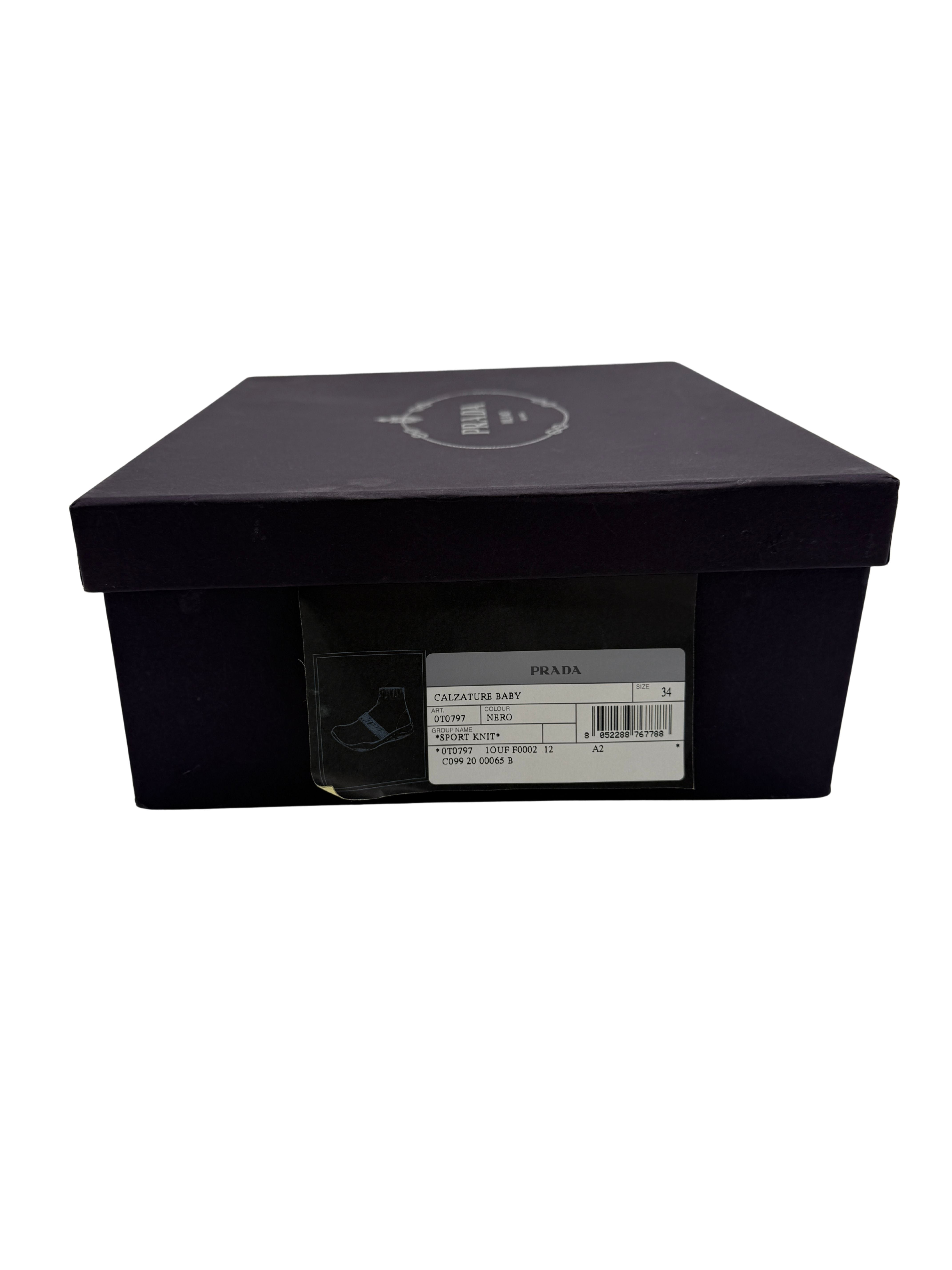 Prada Sock Strap Trainer - Black