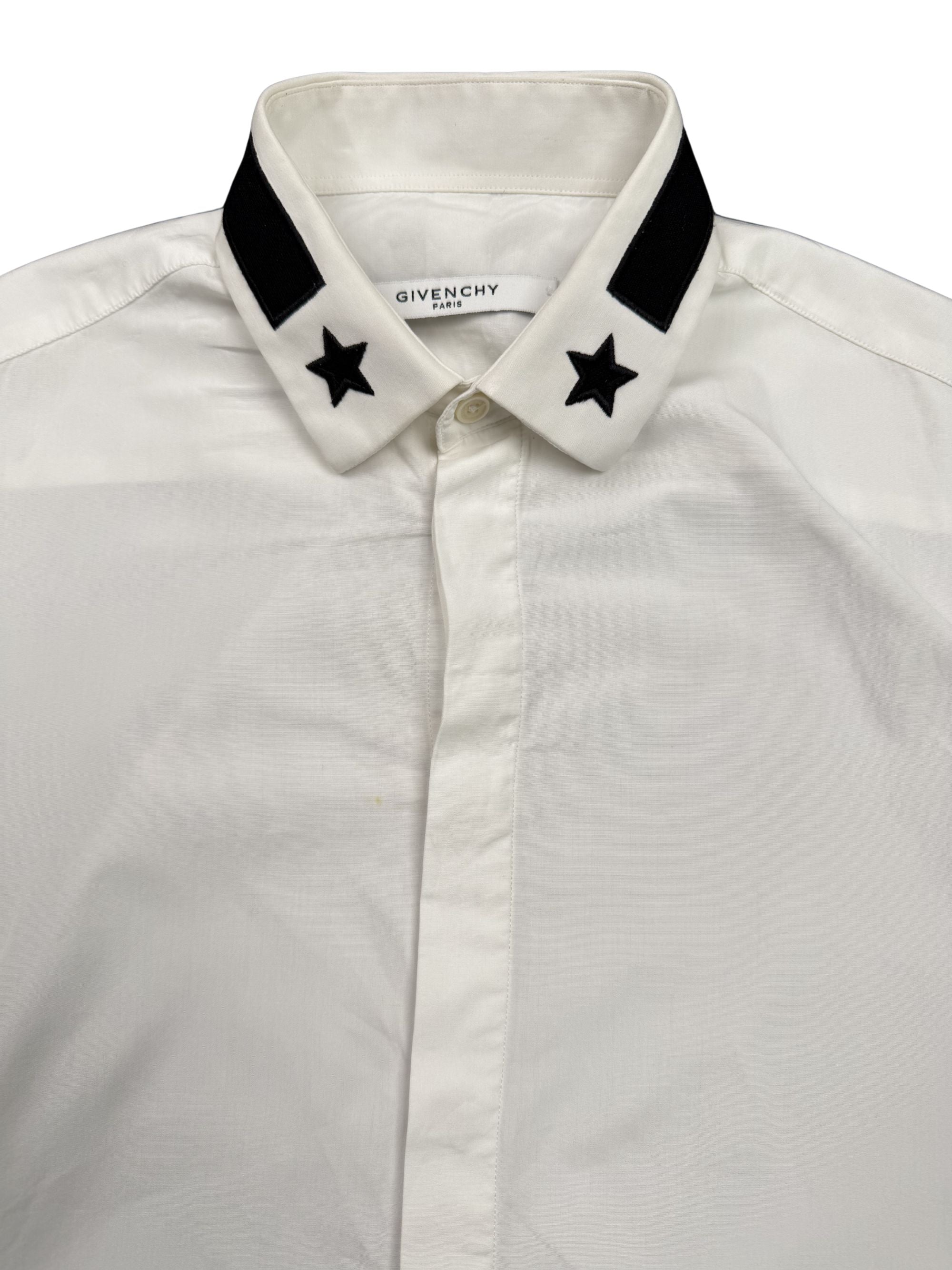 Givenchy Embroidered Star Collar Shirt - White Givenchy