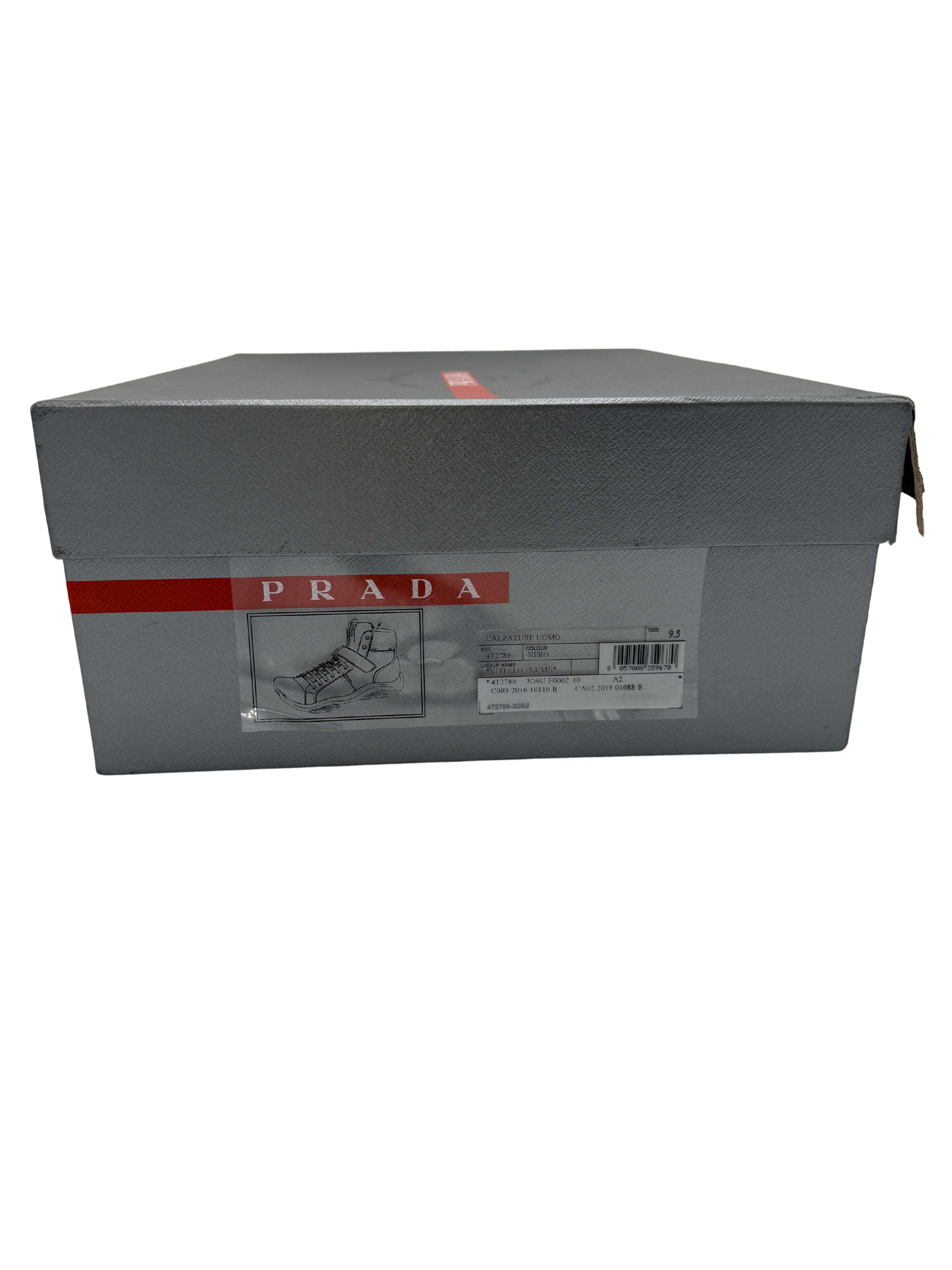 Prada High Top America's Cup Trainers - Black Prada