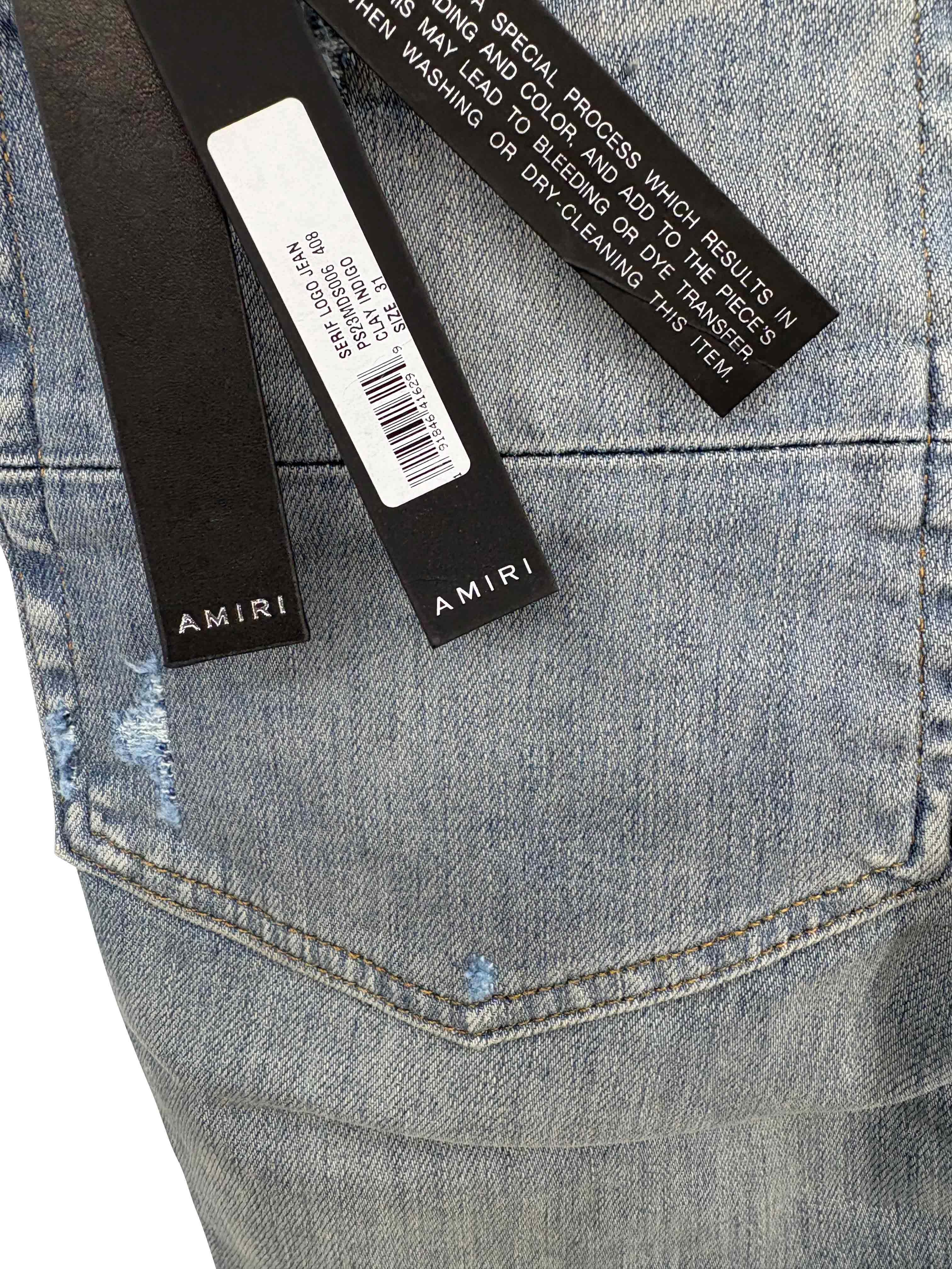 Amiri Serif Logo Jeans - Indigo / Blue (Unused)
