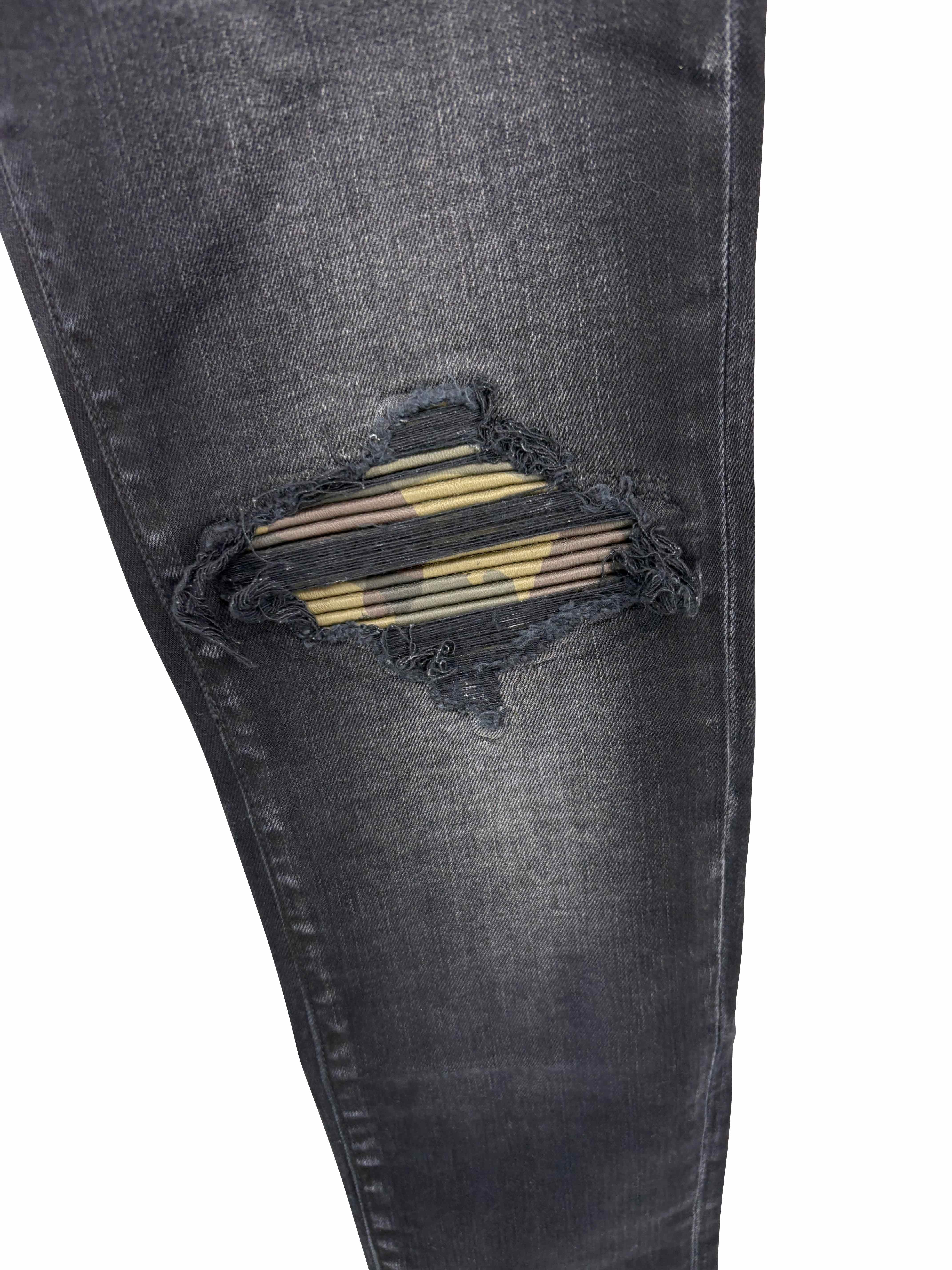 Amiri Core Camouflage Applique - Black (Unused)