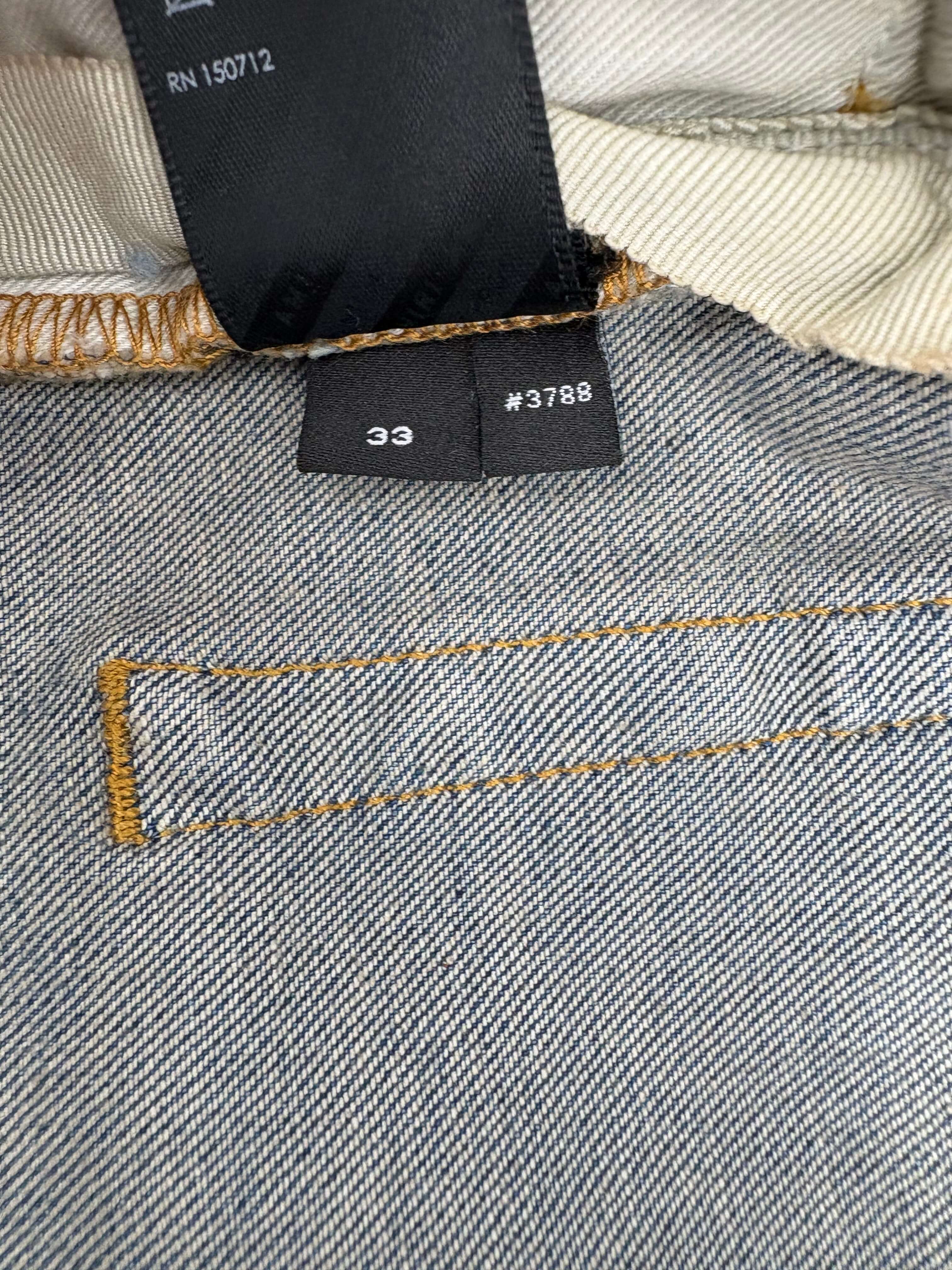 Amiri Serif Logo Jeans - Indigo / Blue (Unused)