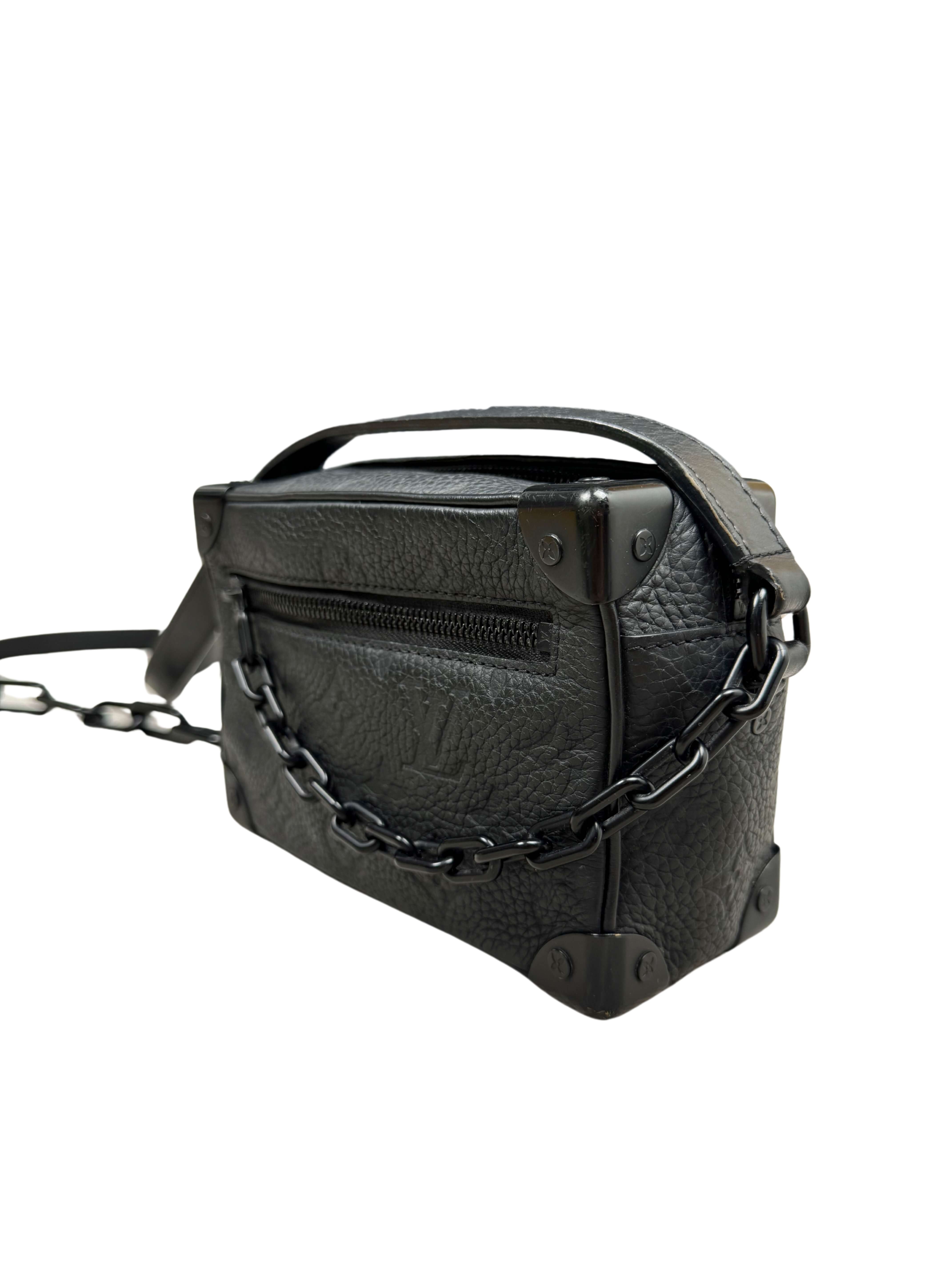Louis Vuitton Mini Taurllion Monogram Soft Trunk - Black