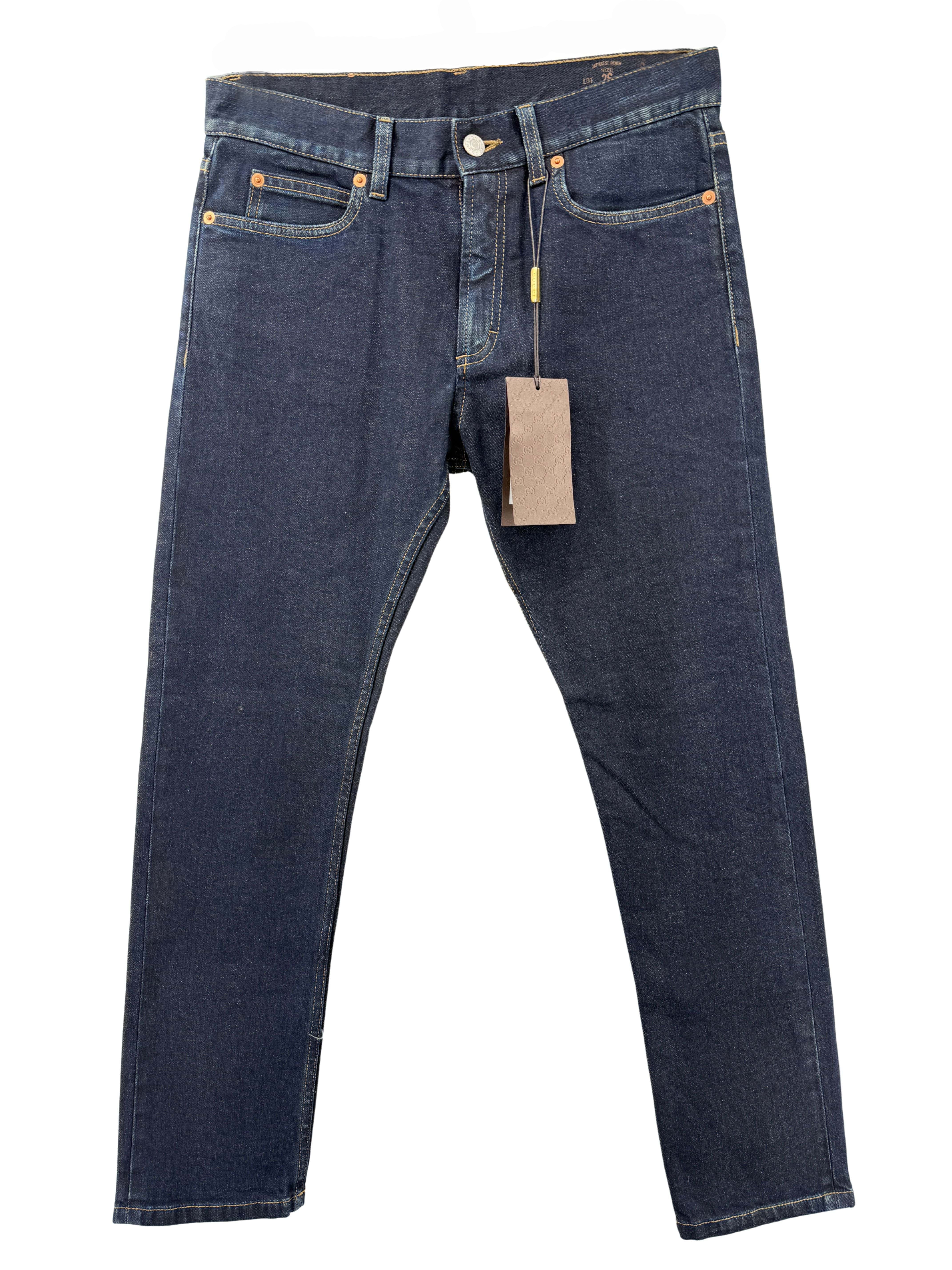 Gucci Straight Fit Jeans - Dark Blue (Unused)