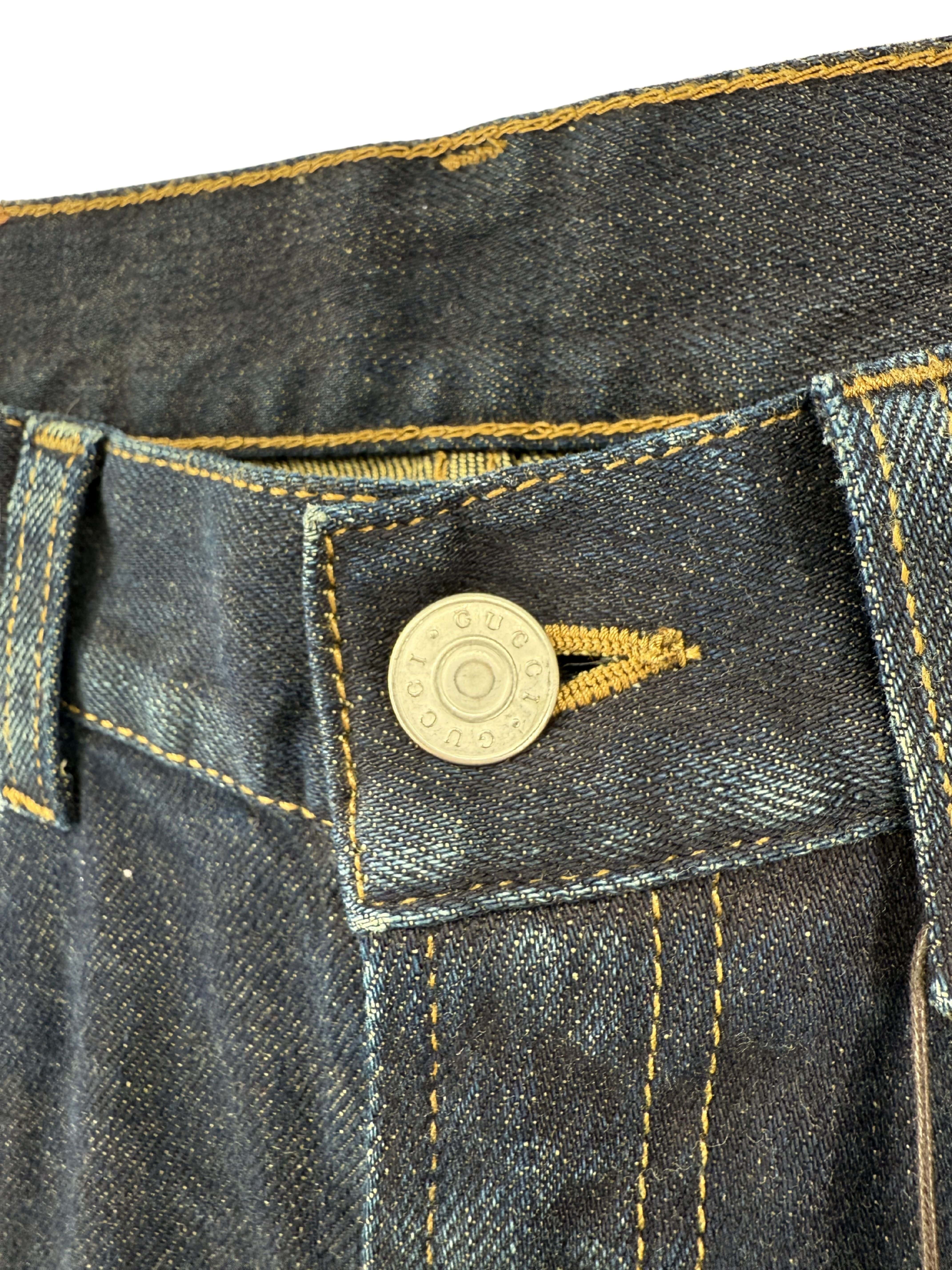 Gucci Straight Fit Jeans - Dark Blue (Unused)