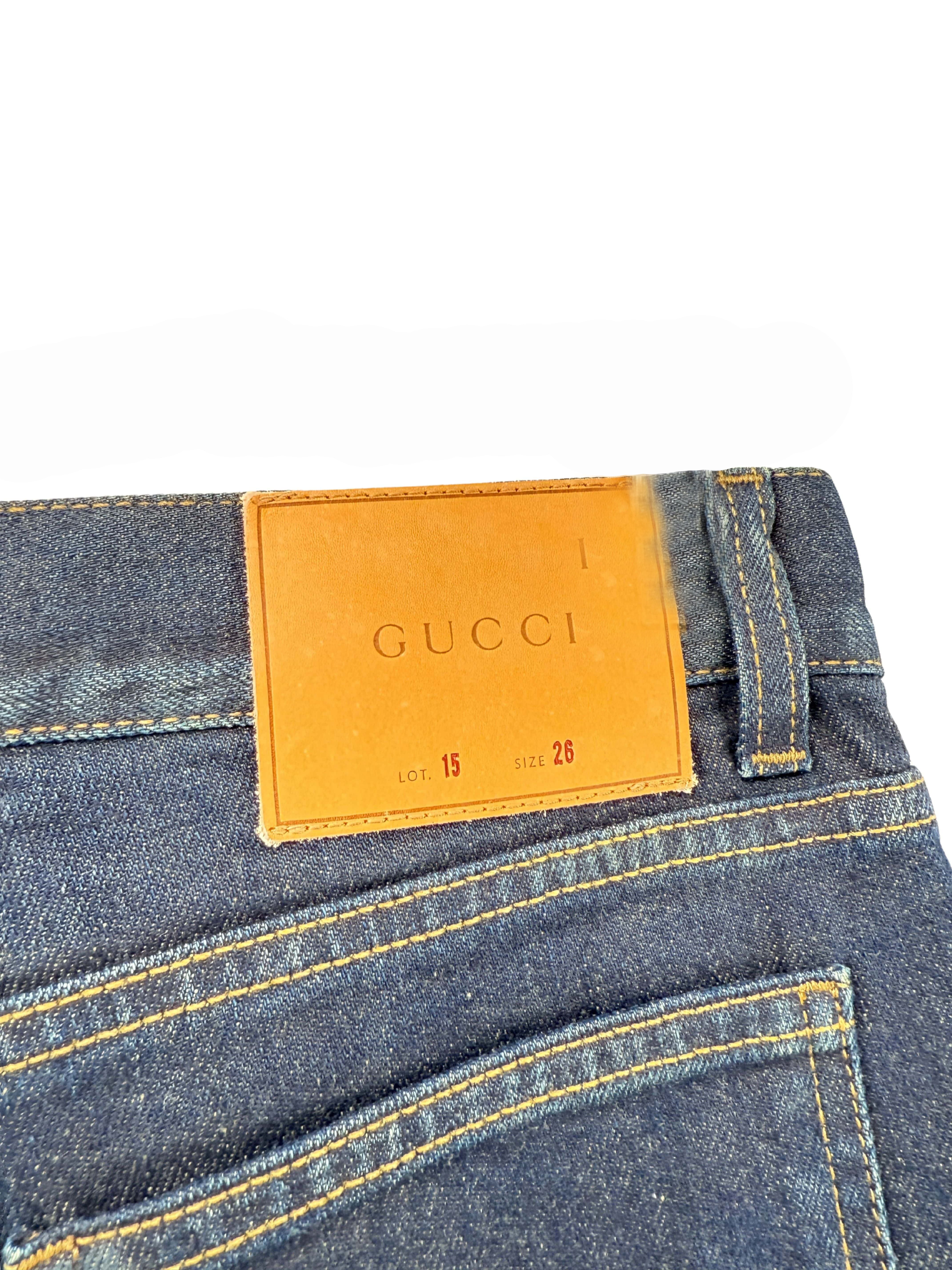 Gucci Straight Fit Jeans - Dark Blue (Unused)