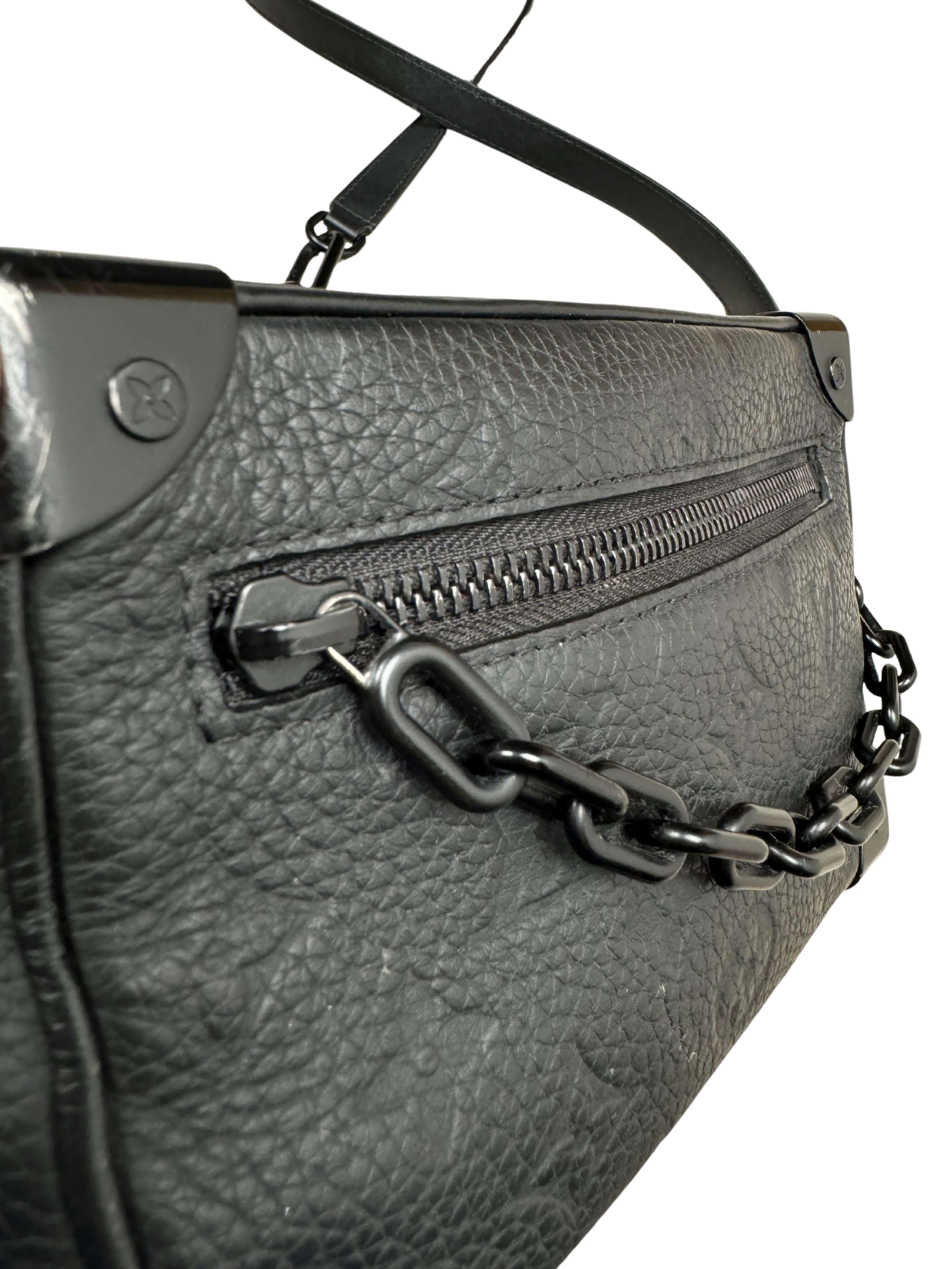 Louis Vuitton Mini Taurllion Monogram Soft Trunk - Black