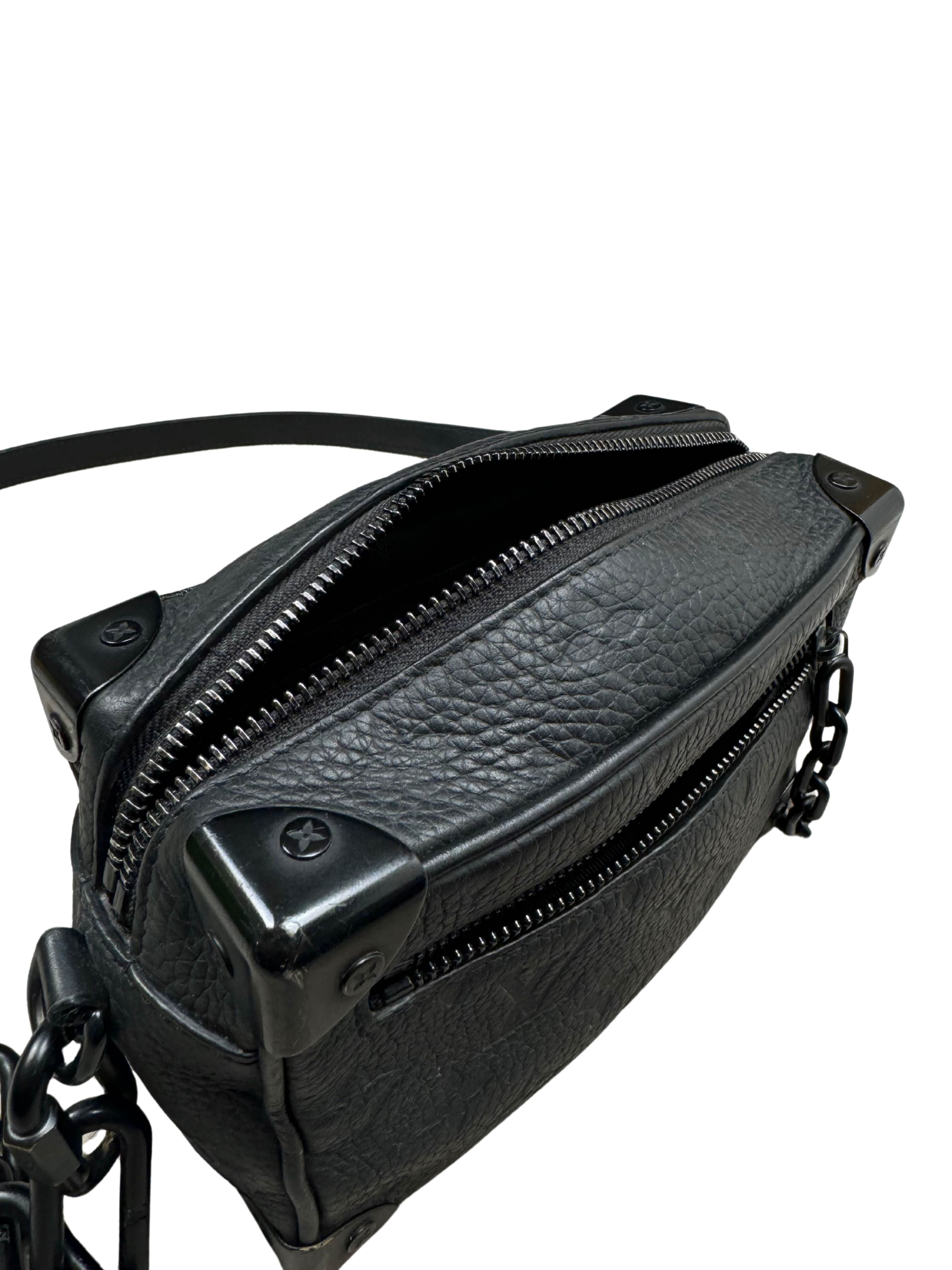 Louis Vuitton Mini Taurllion Monogram Soft Trunk - Black