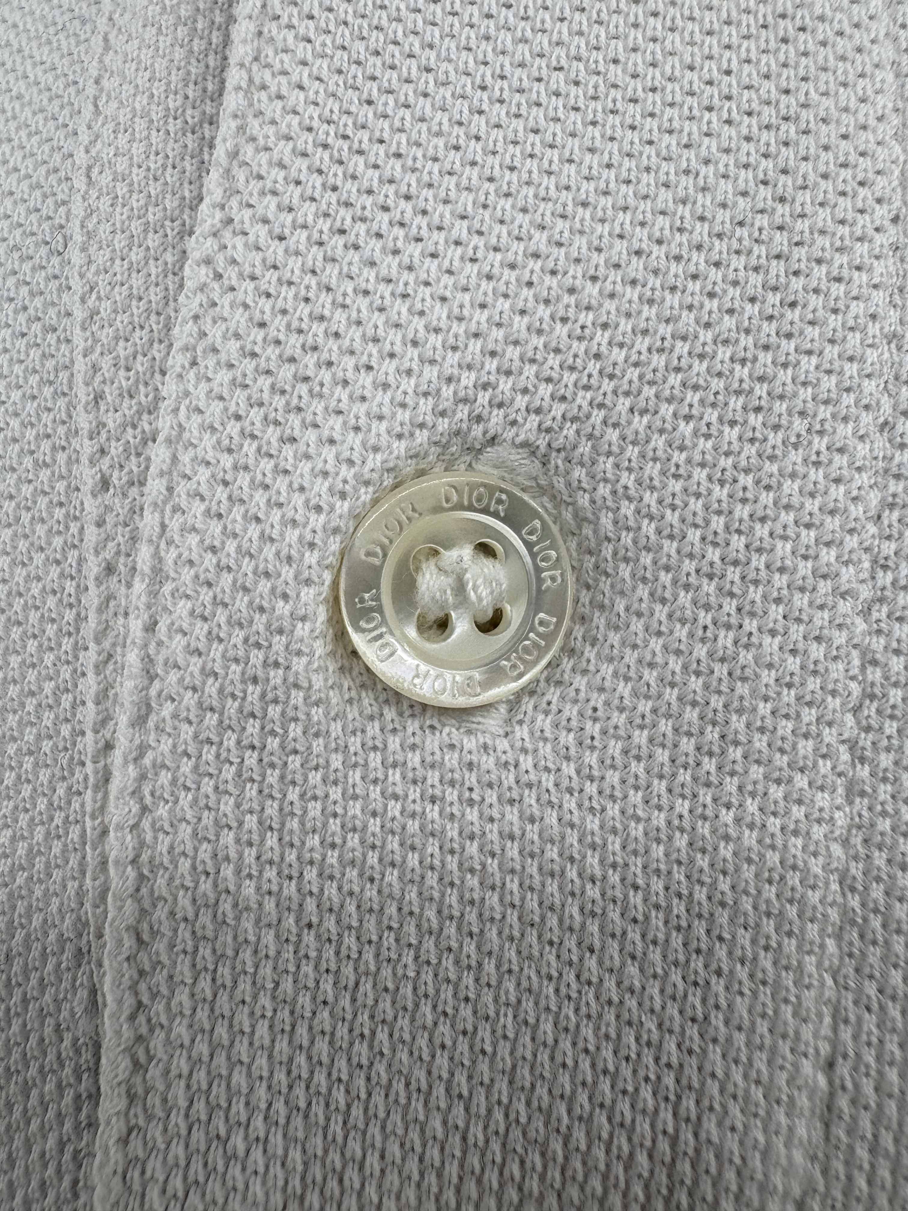 Dior Bee Long Sleeve Polo - White Dior