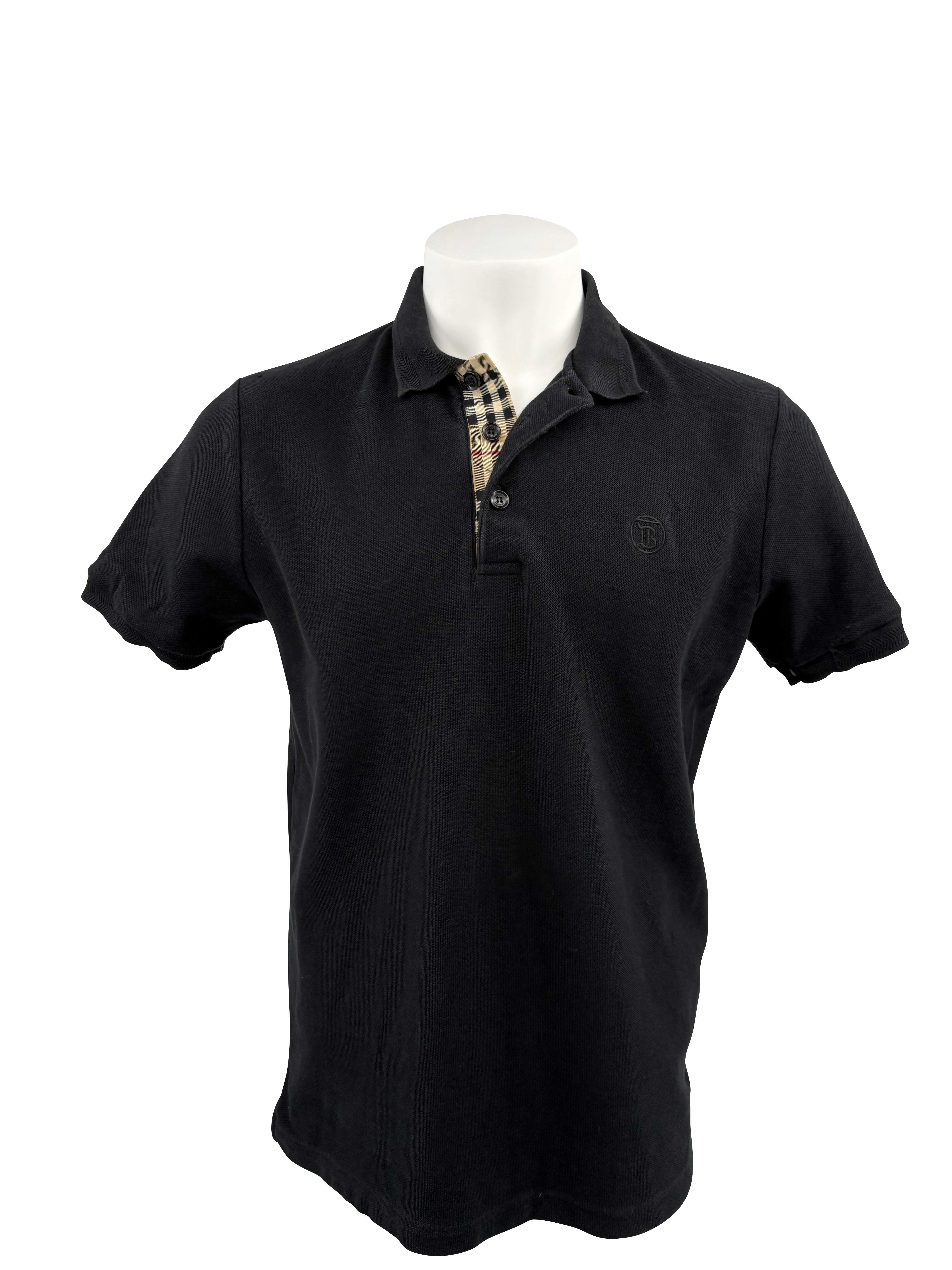 Burberry Hertford Check Polo - Black Burberry