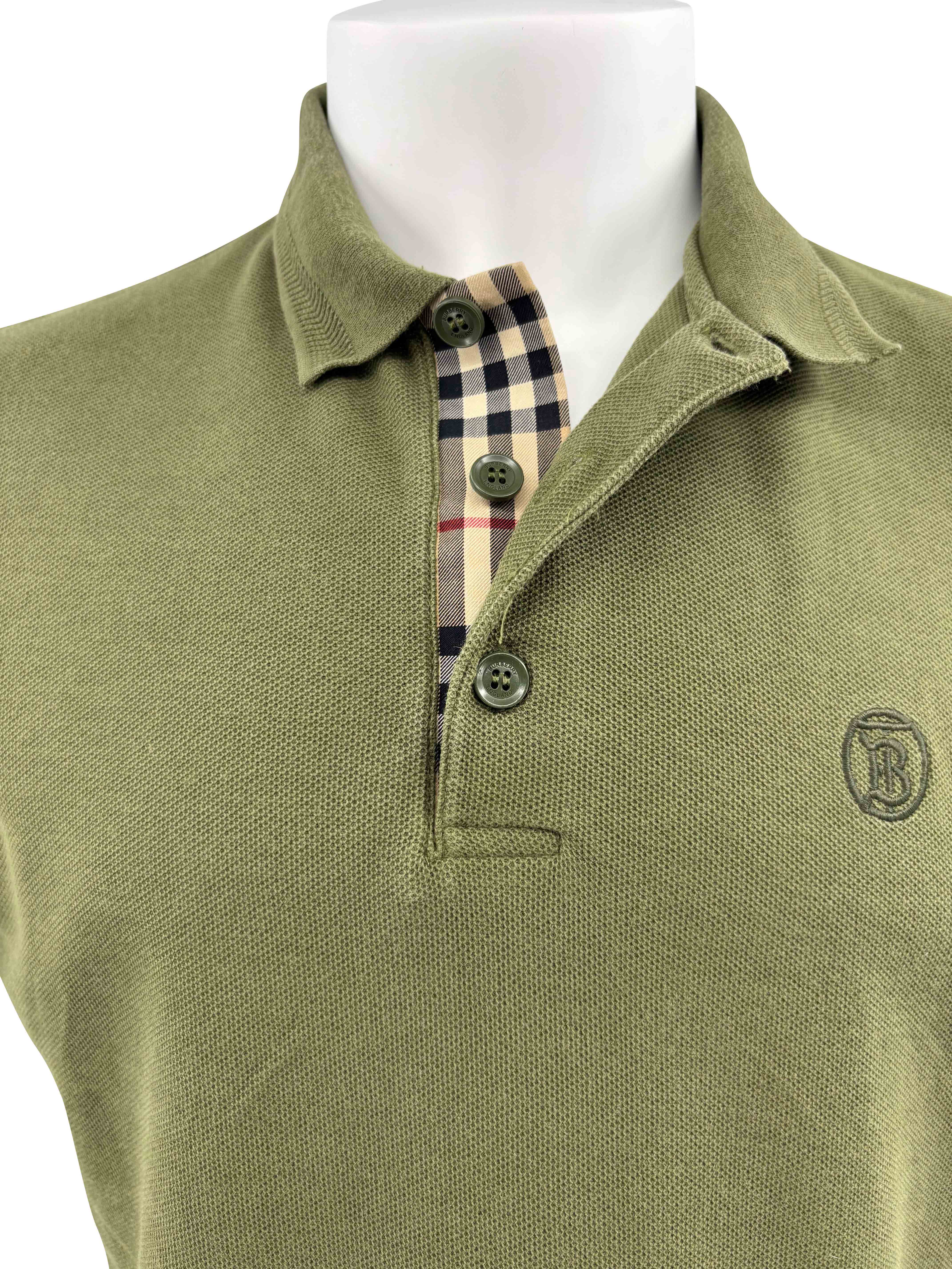 Burberry Hertford Check Polo - Khaki Burberry