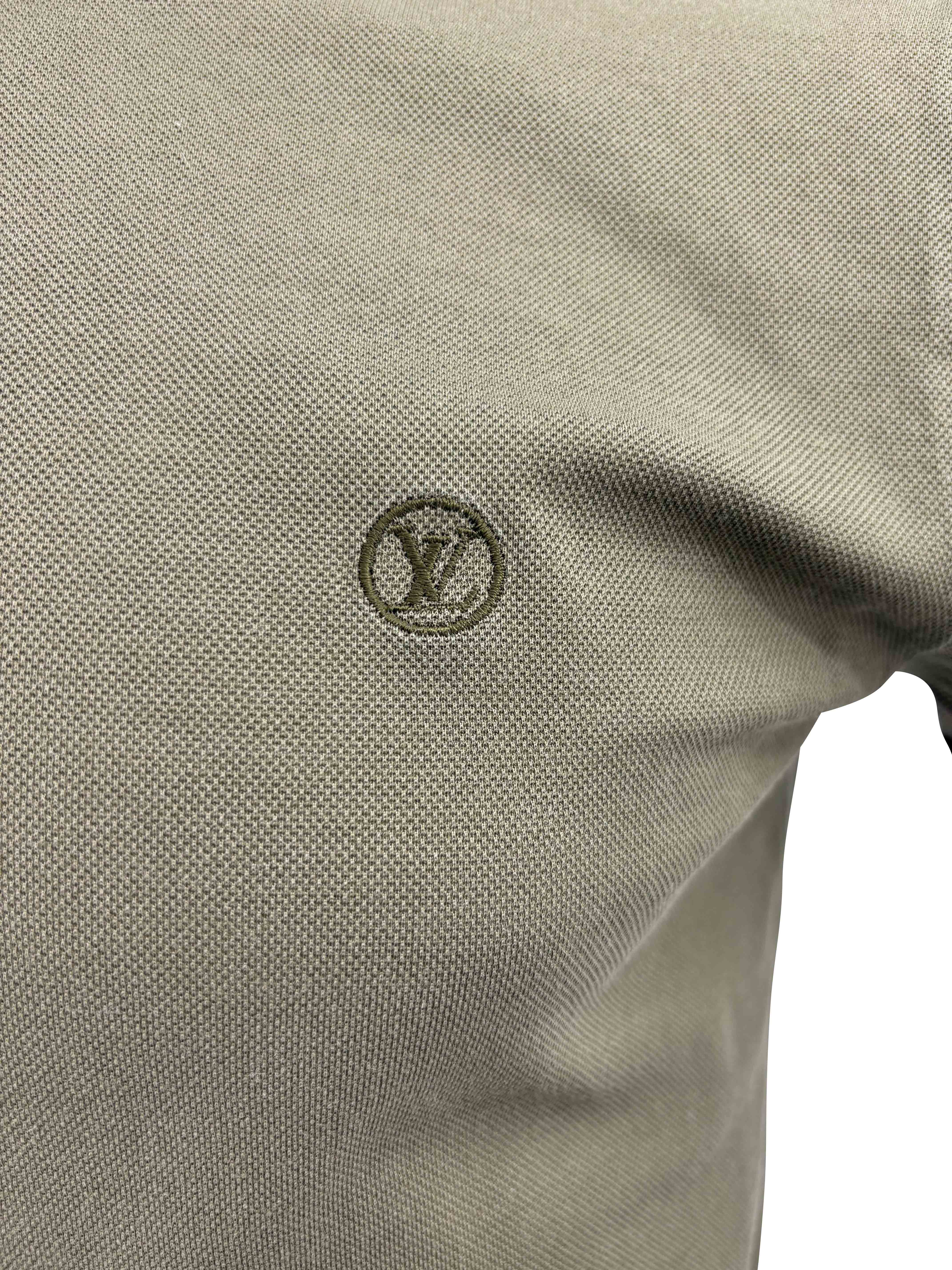 Louis Vuitton Embroidered Mini Logo Polo - Khaki Louis Vuitton