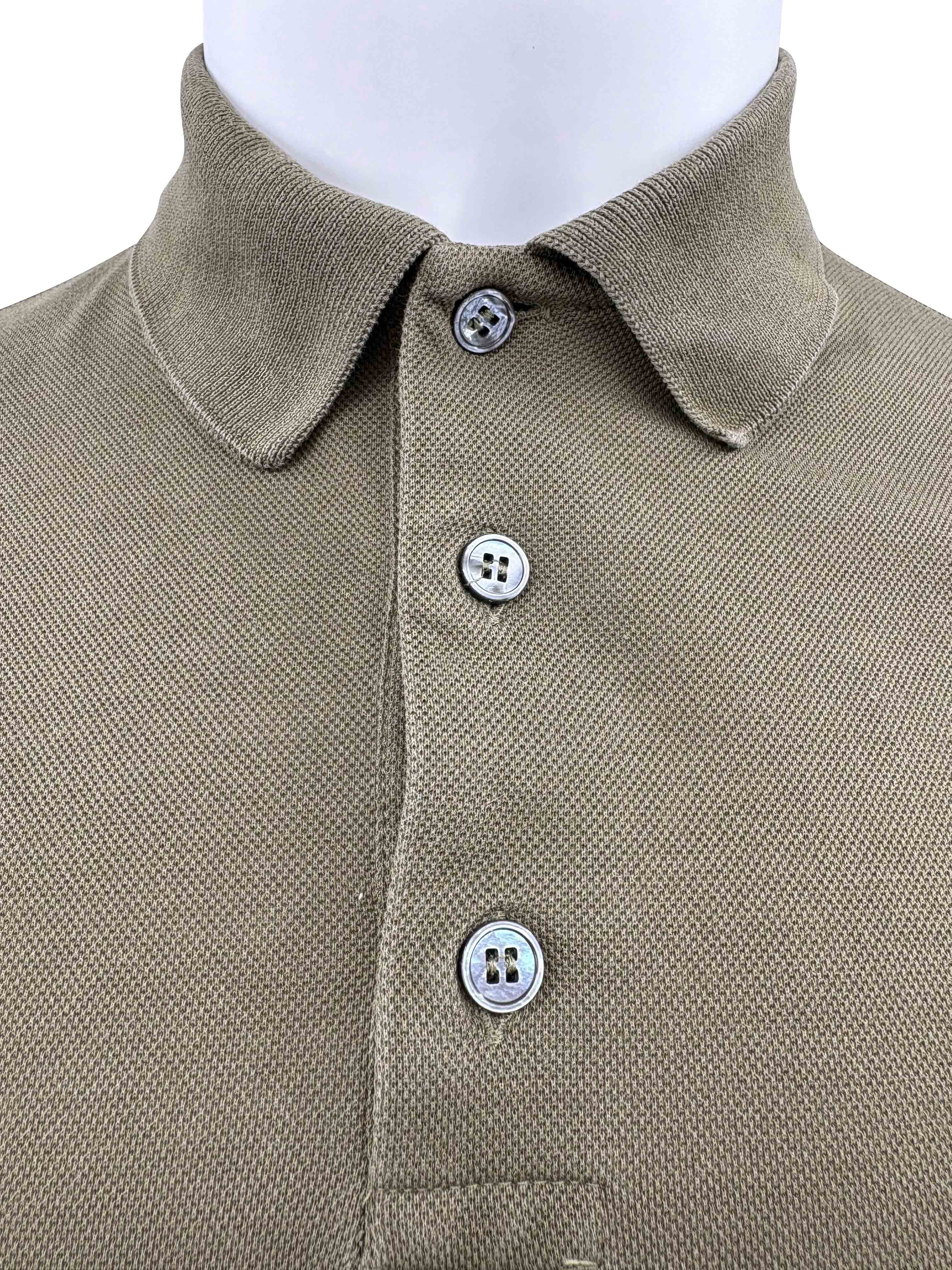 Louis Vuitton Embroidered Mini Logo Polo - Khaki Louis Vuitton