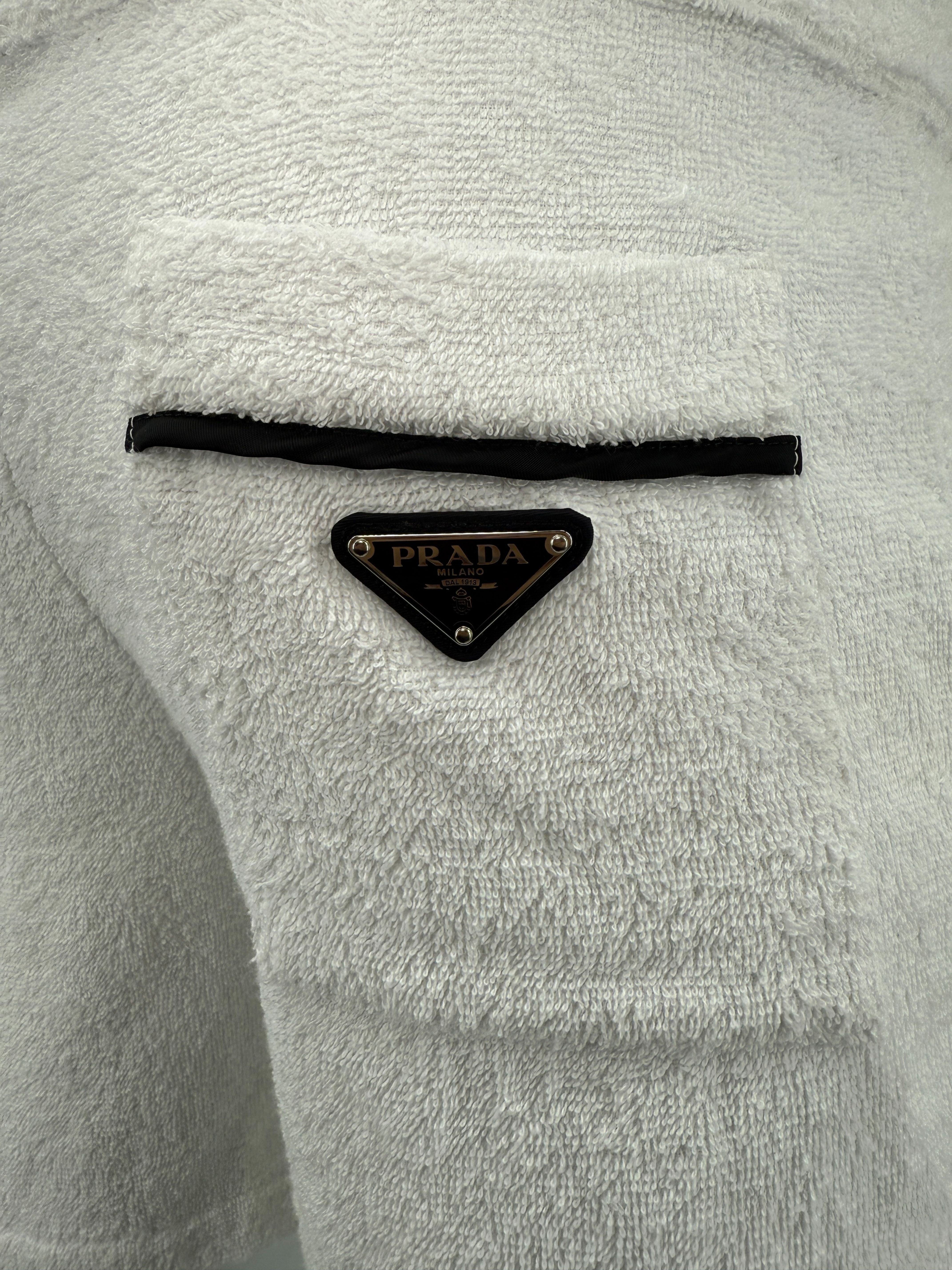 Prada Towel Plaque Shorts - White Prada