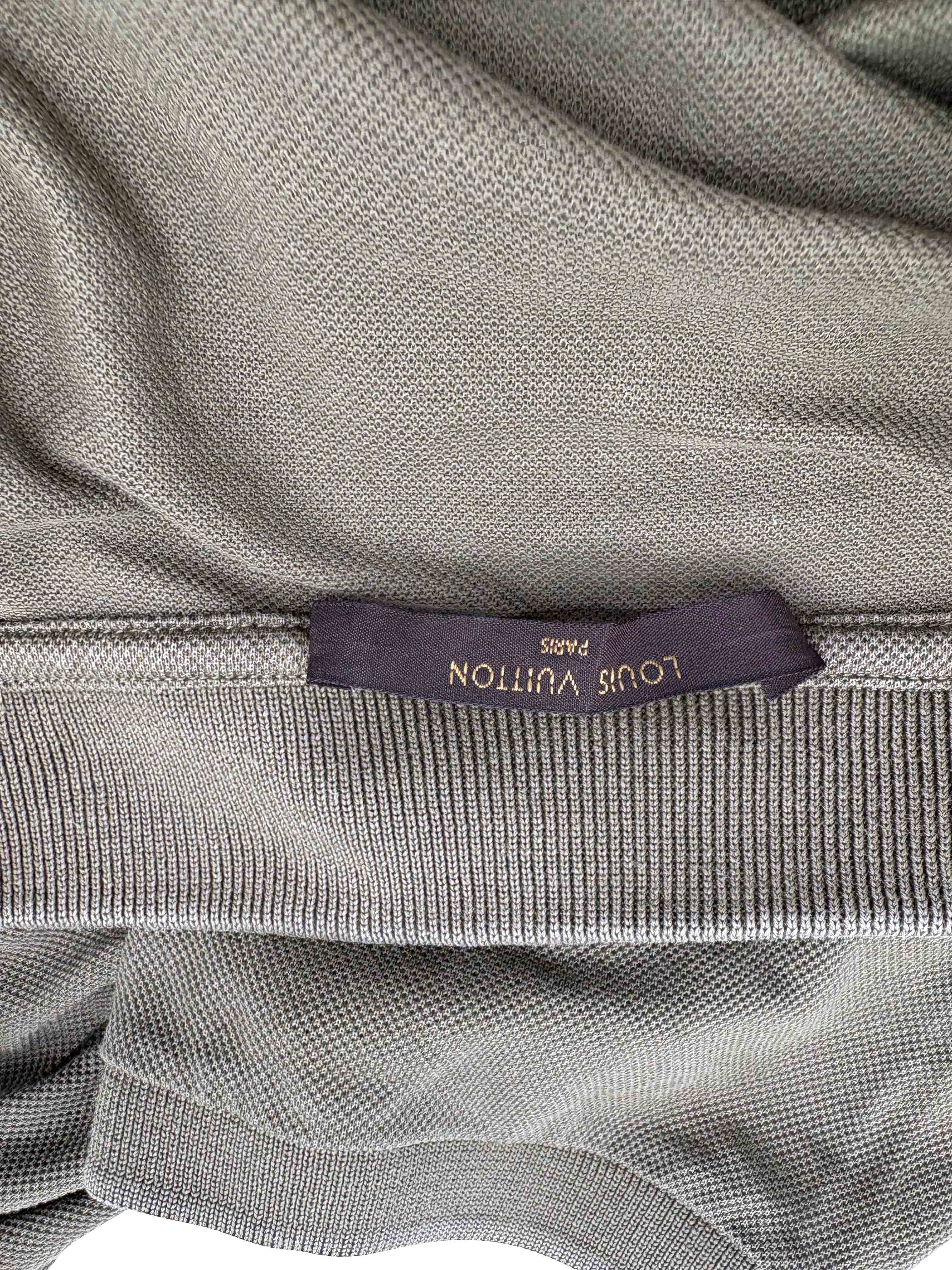 Louis Vuitton Embroidered Mini Logo Polo - Khaki Louis Vuitton