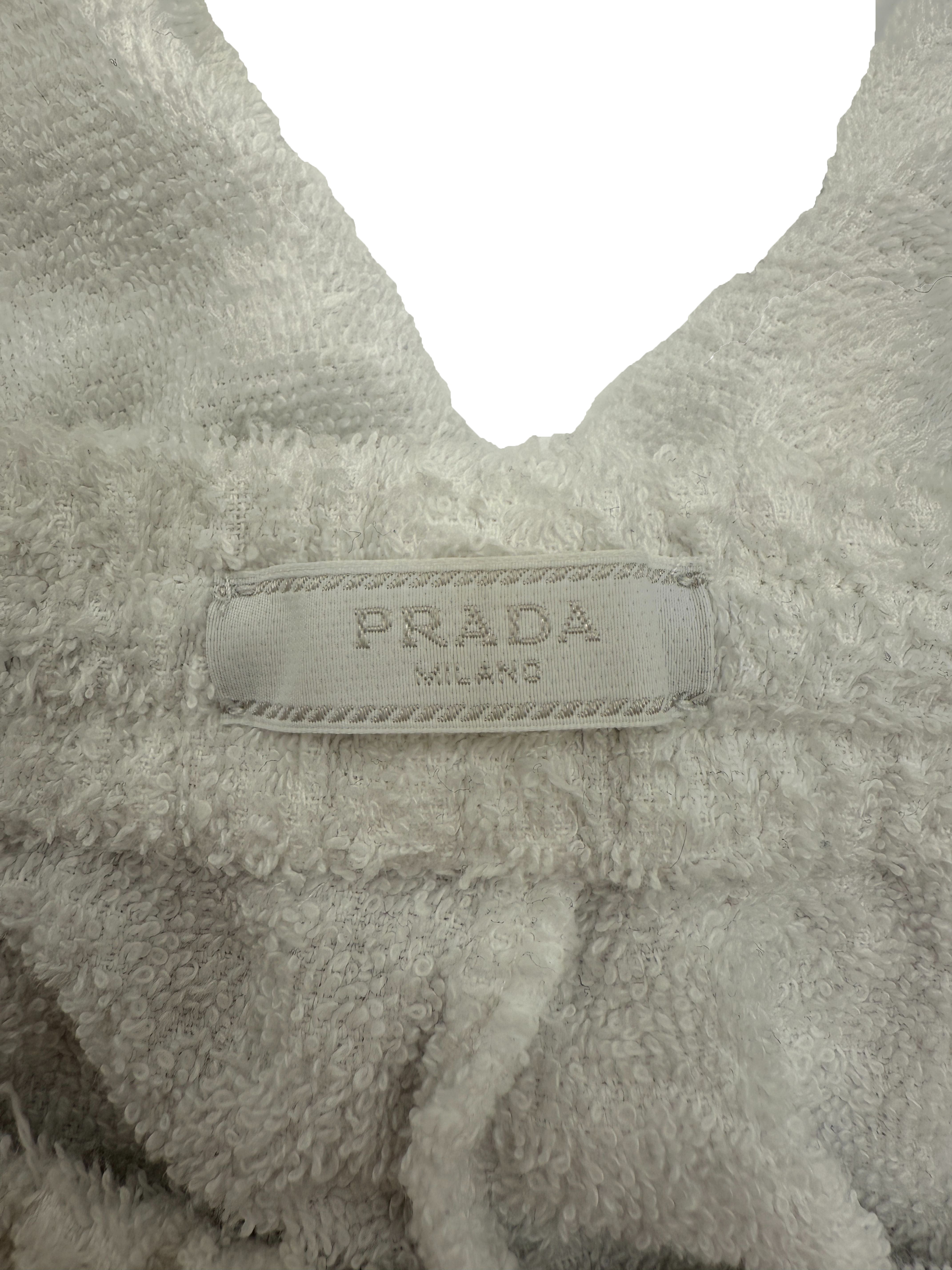 Prada Towel Plaque Shorts - White Prada