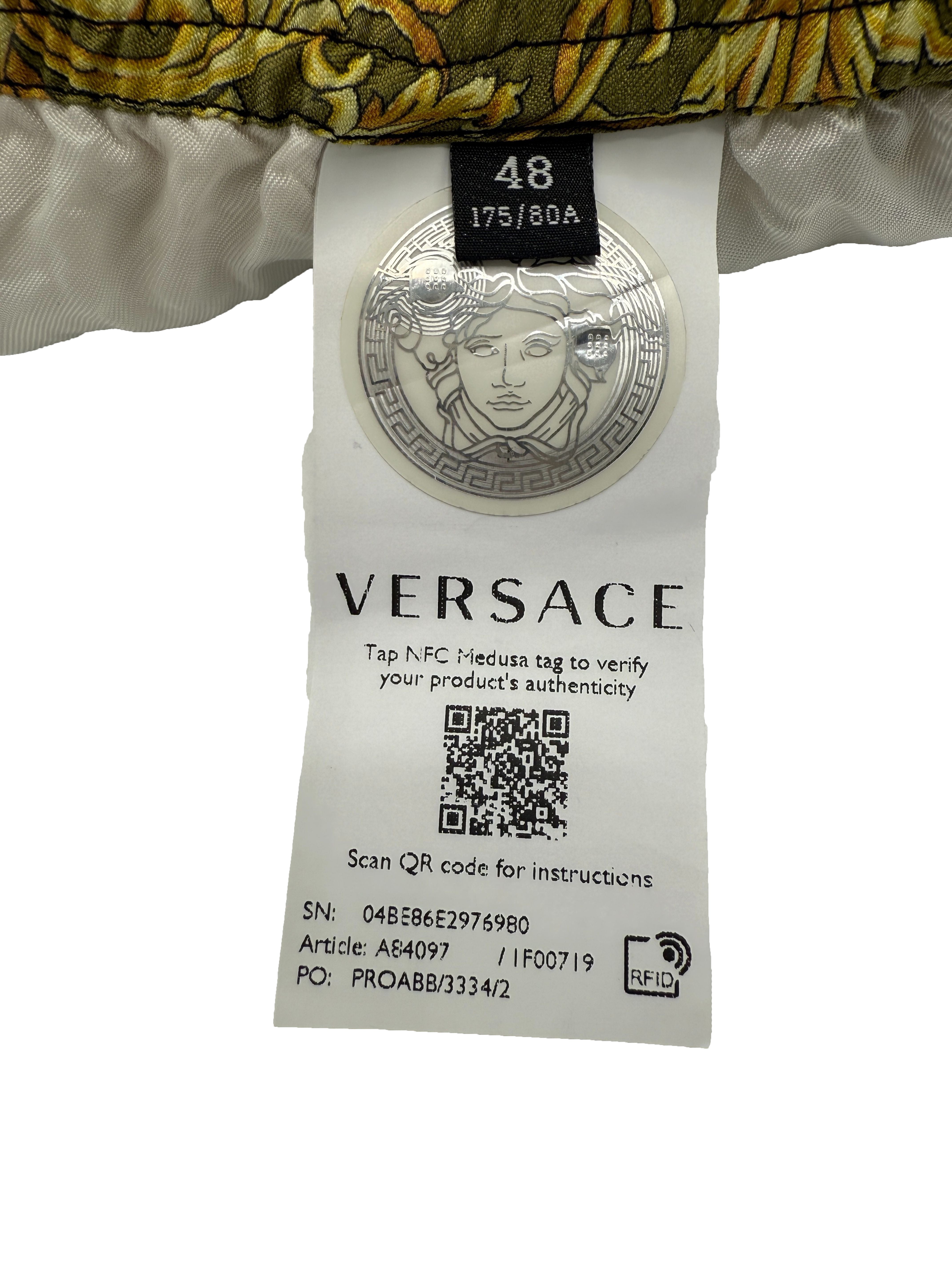Versace Barocco Silk Shorts Versace