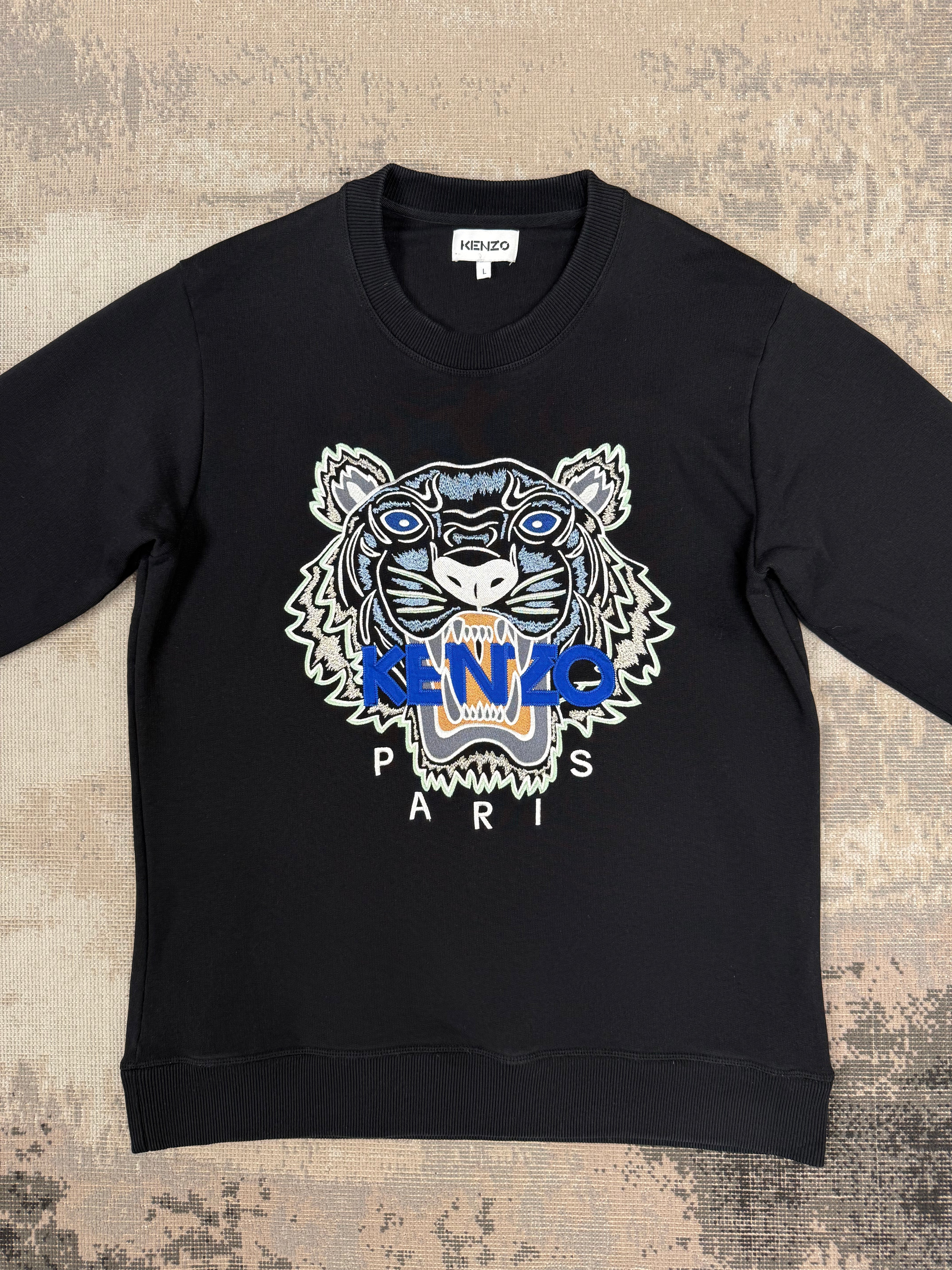 Kenzo Embroidered Tiger Sweatshirt - Black Kenzo