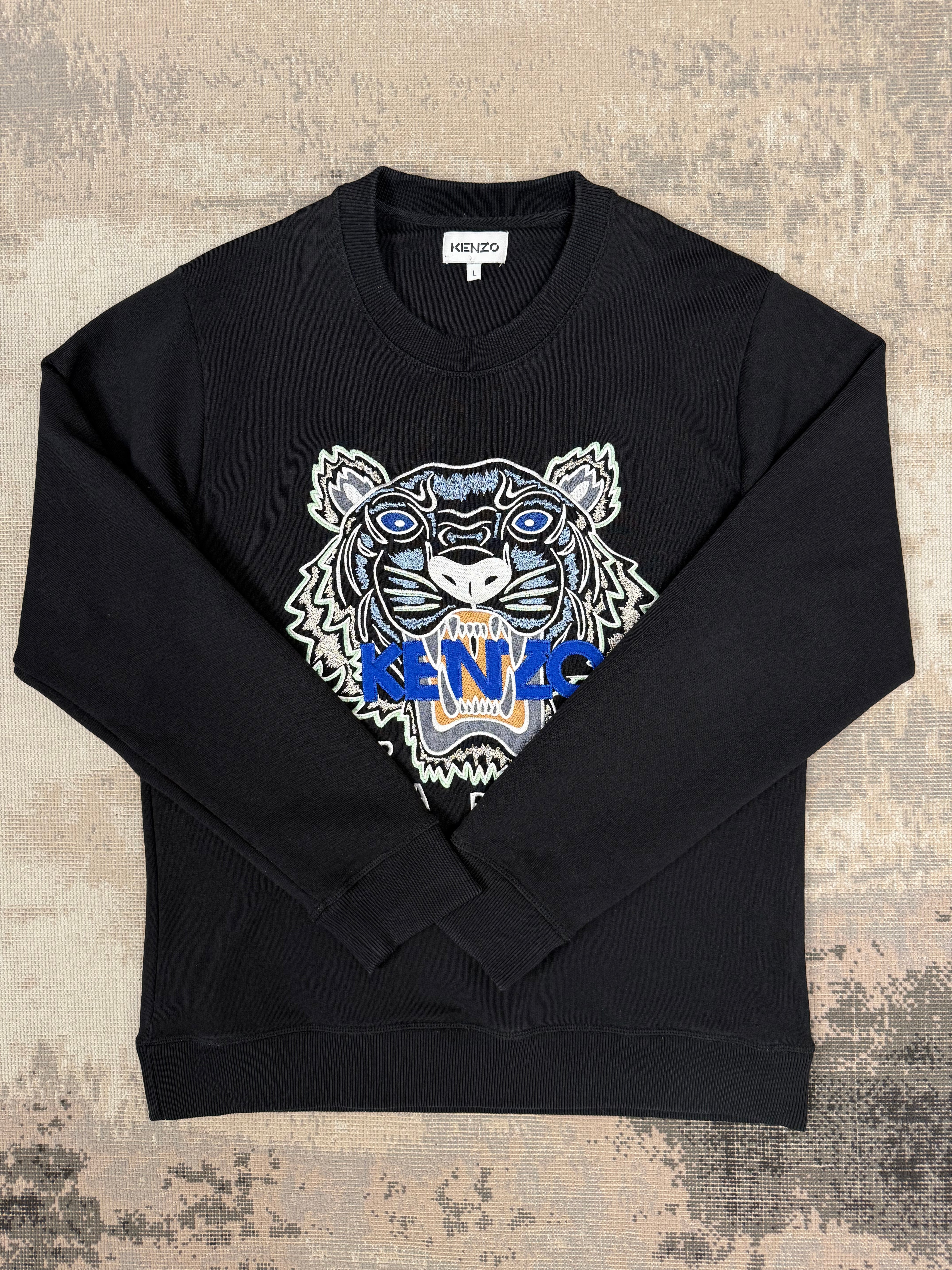 Kenzo Embroidered Tiger Sweatshirt - Black Kenzo