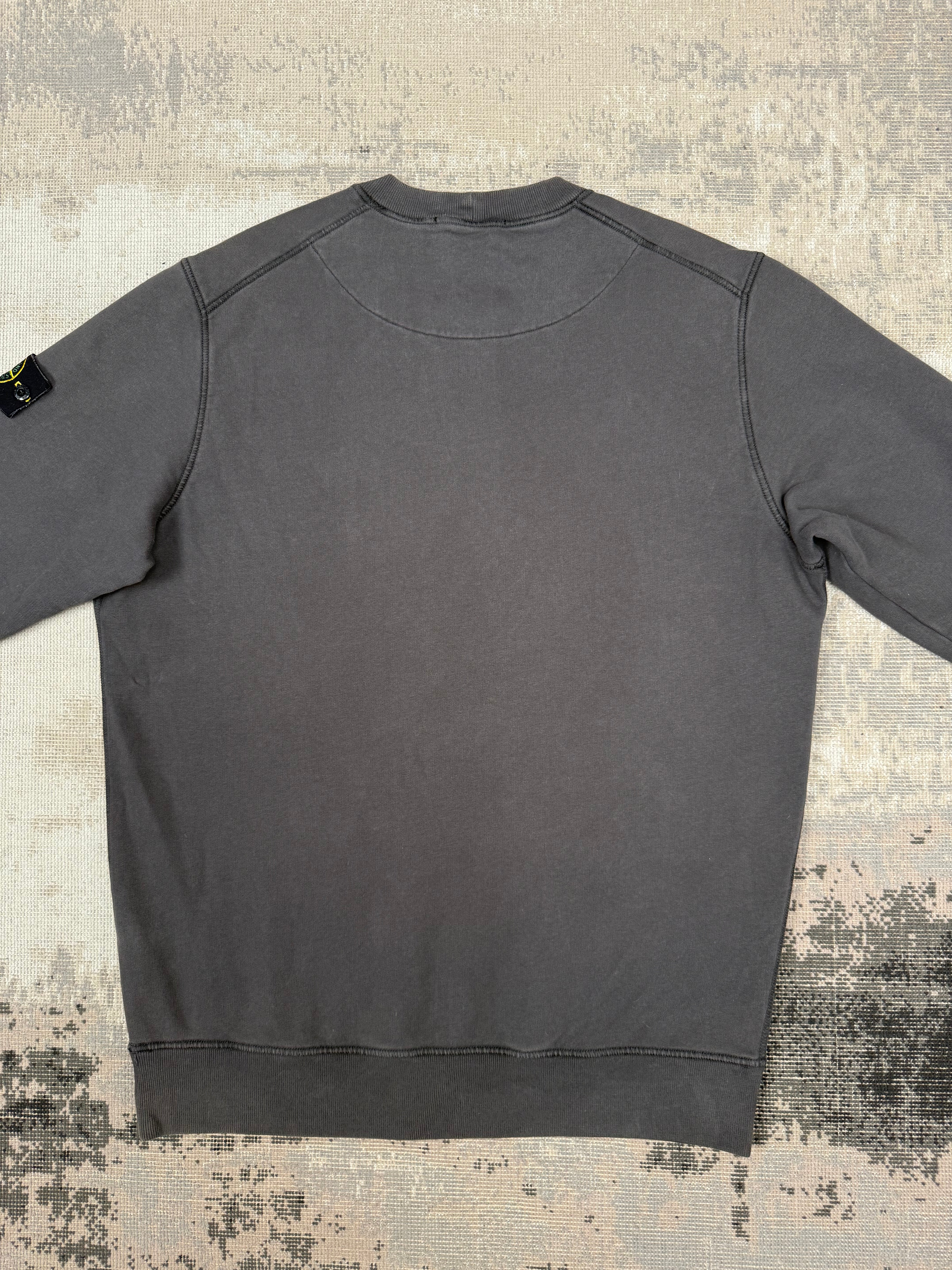 Stone Island Badge Sweatshirt - Grey Stone Island