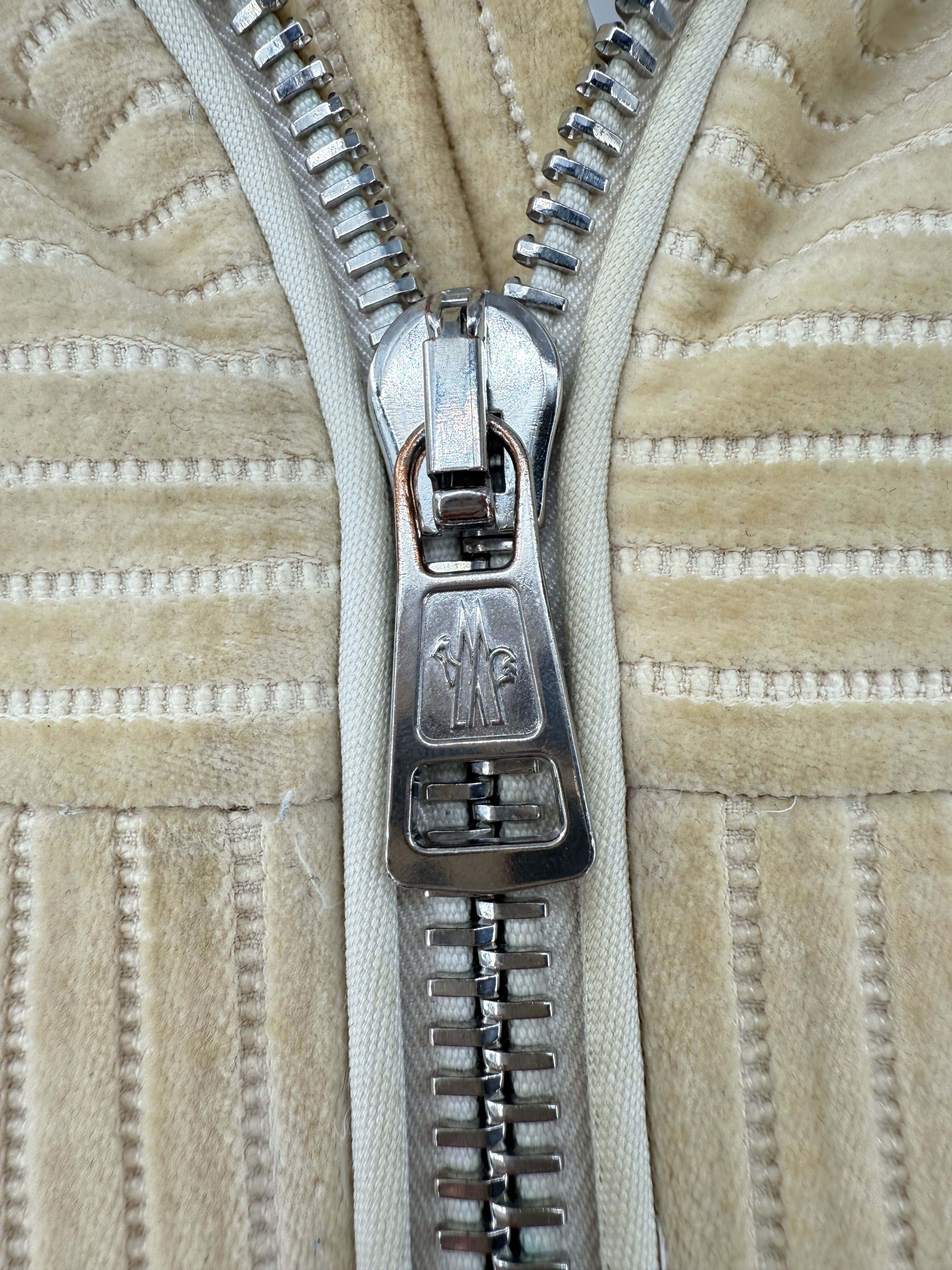 Moncler Corduroy Down Fleece Jacket - Cream