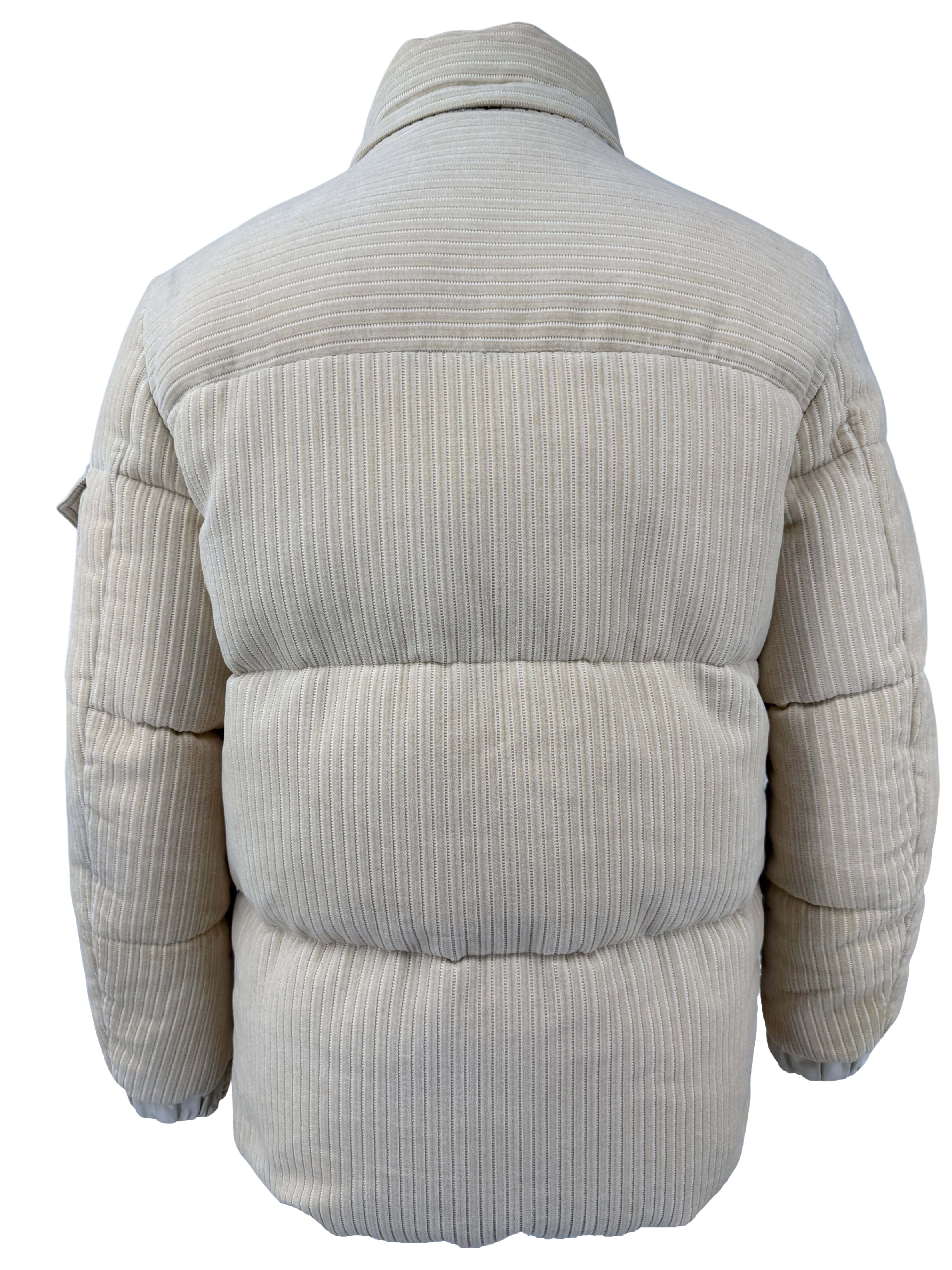 Moncler Corduroy Down Fleece Jacket - Cream