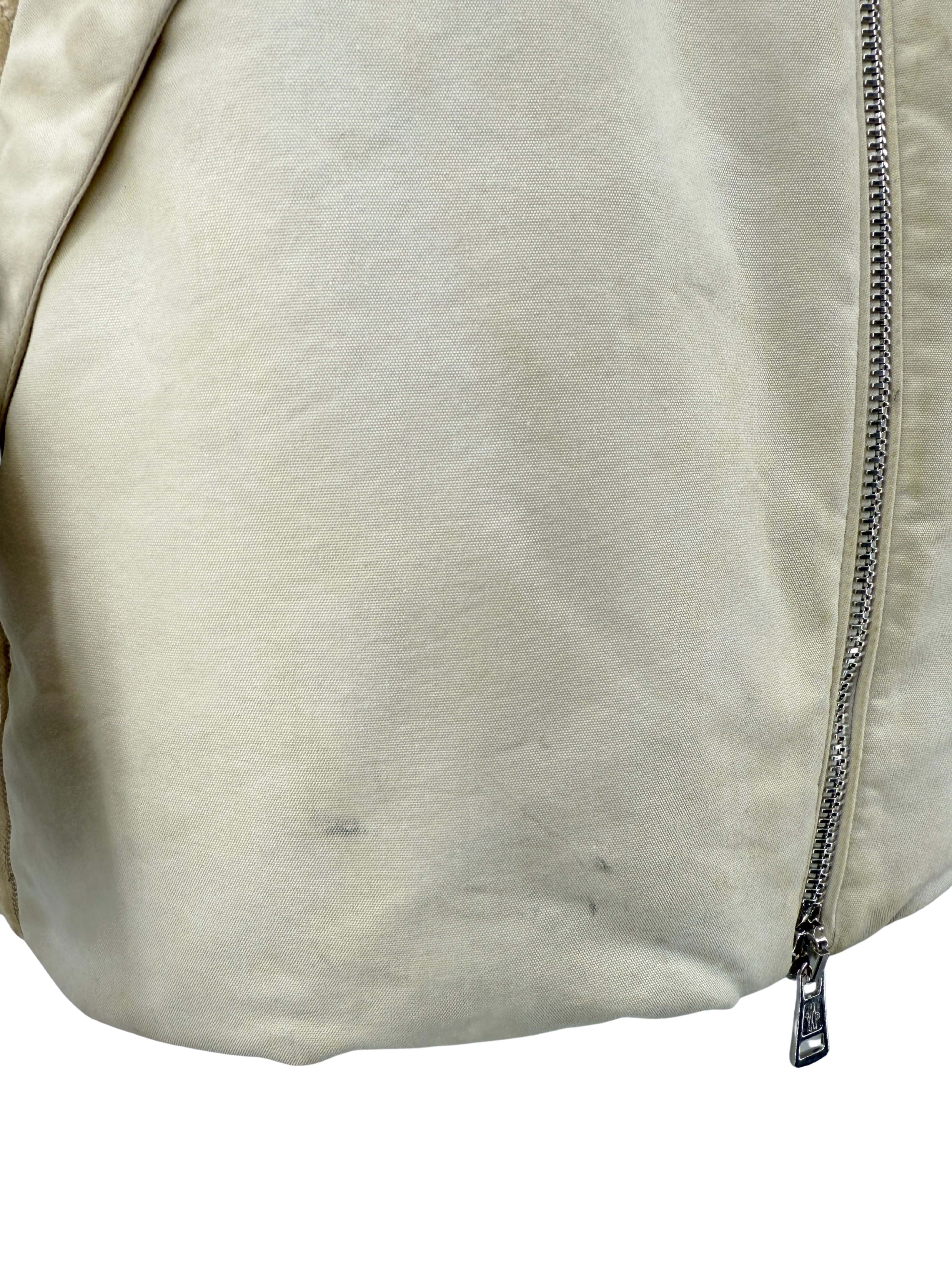 Moncler Corduroy Down Fleece Jacket - Cream