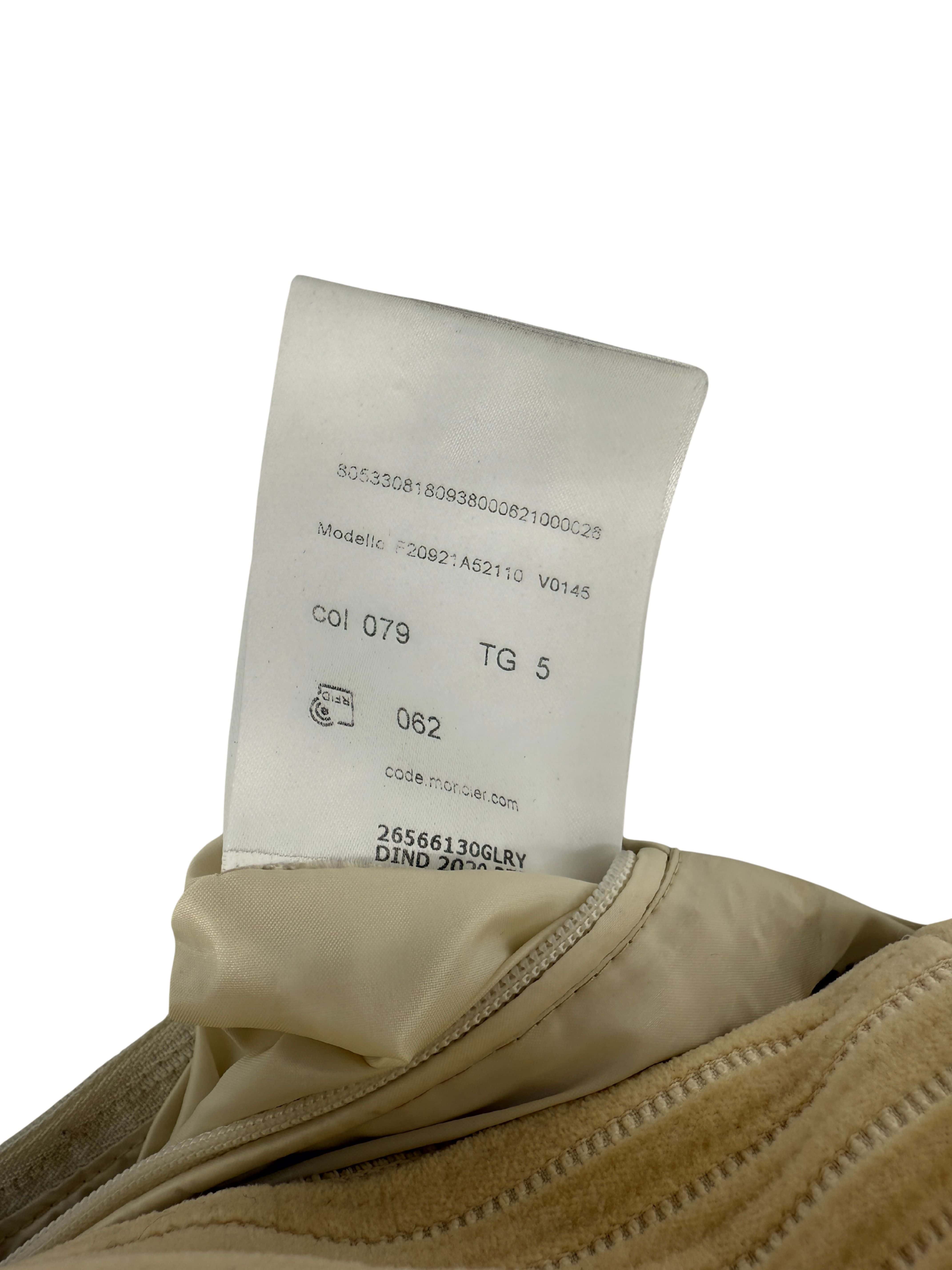 Moncler Corduroy Down Fleece Jacket - Cream