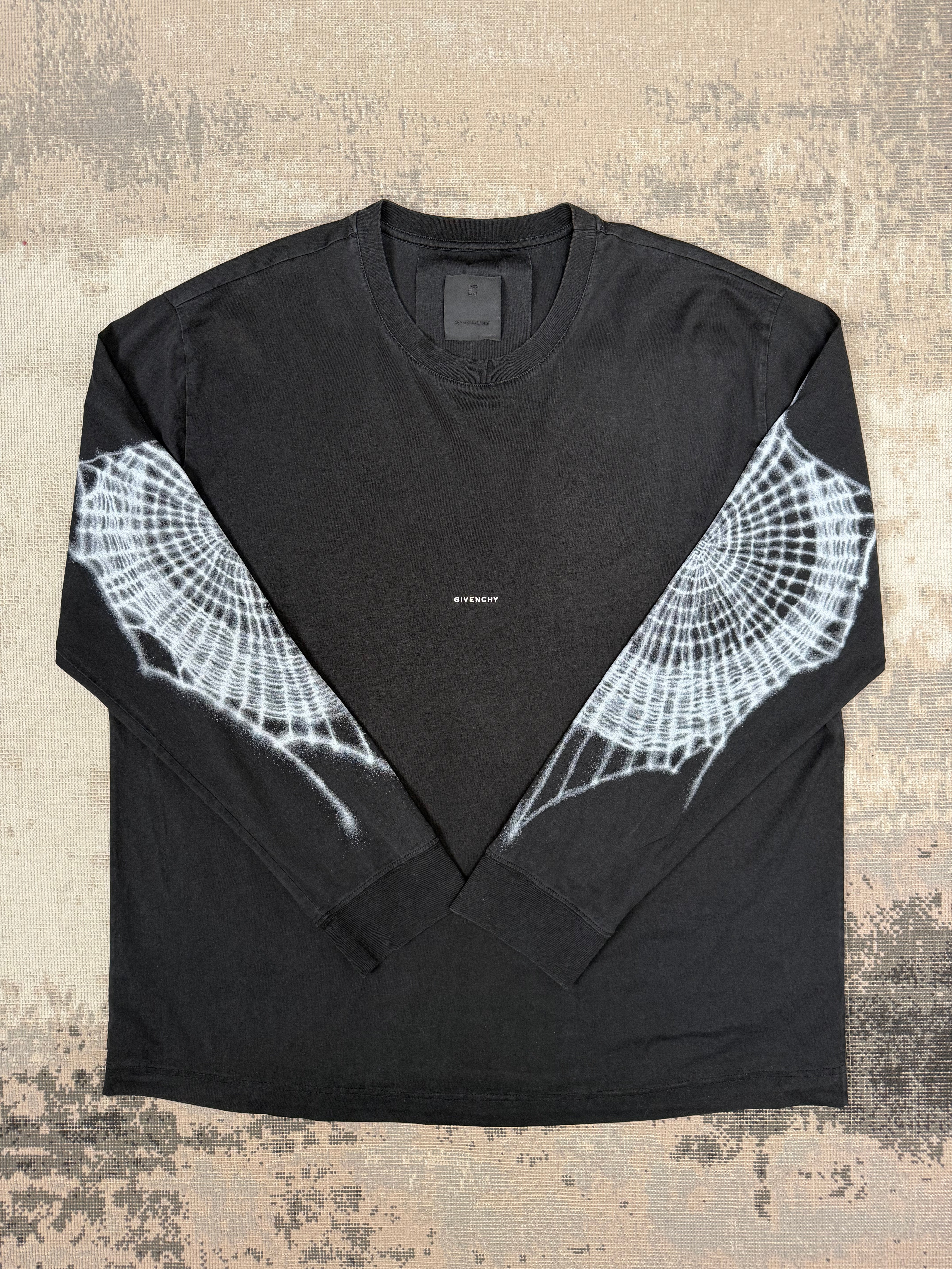 Givenchy Long Sleeve Web T-Shirt - Black Givenchy