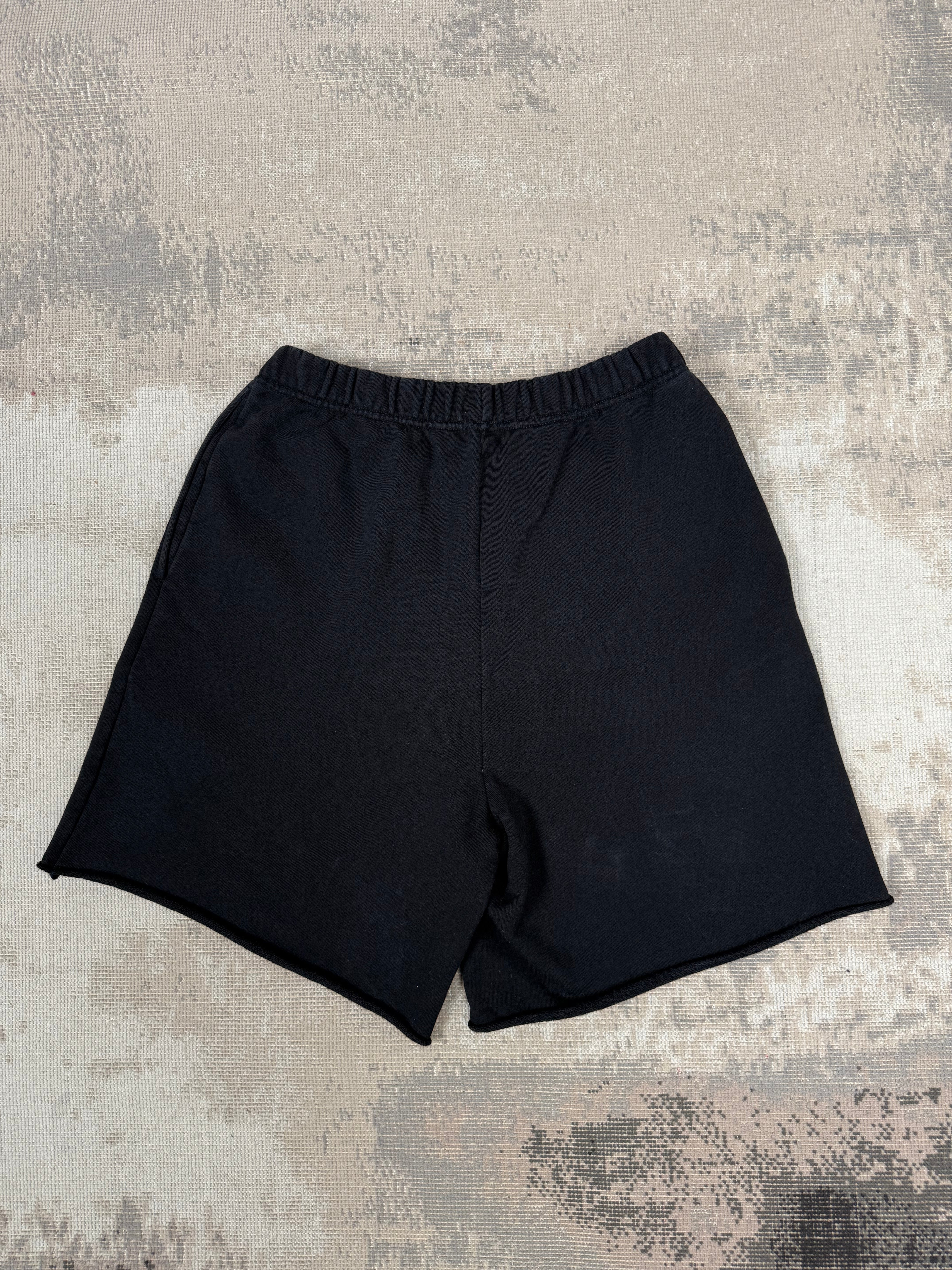 Celine Logo Cotton Shorts - Black Celine