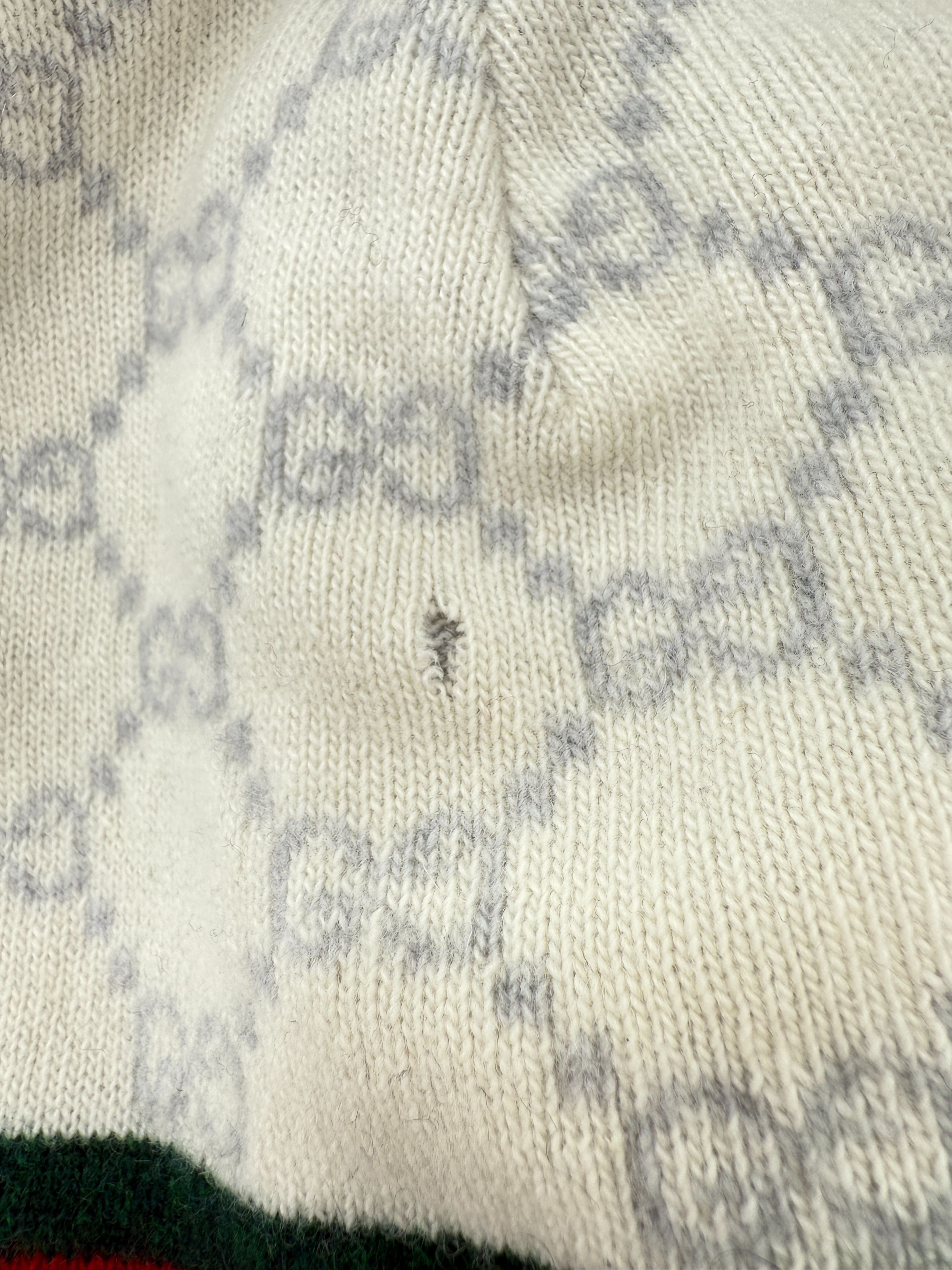 Gucci GG Cashmere Beanie - White Gucci