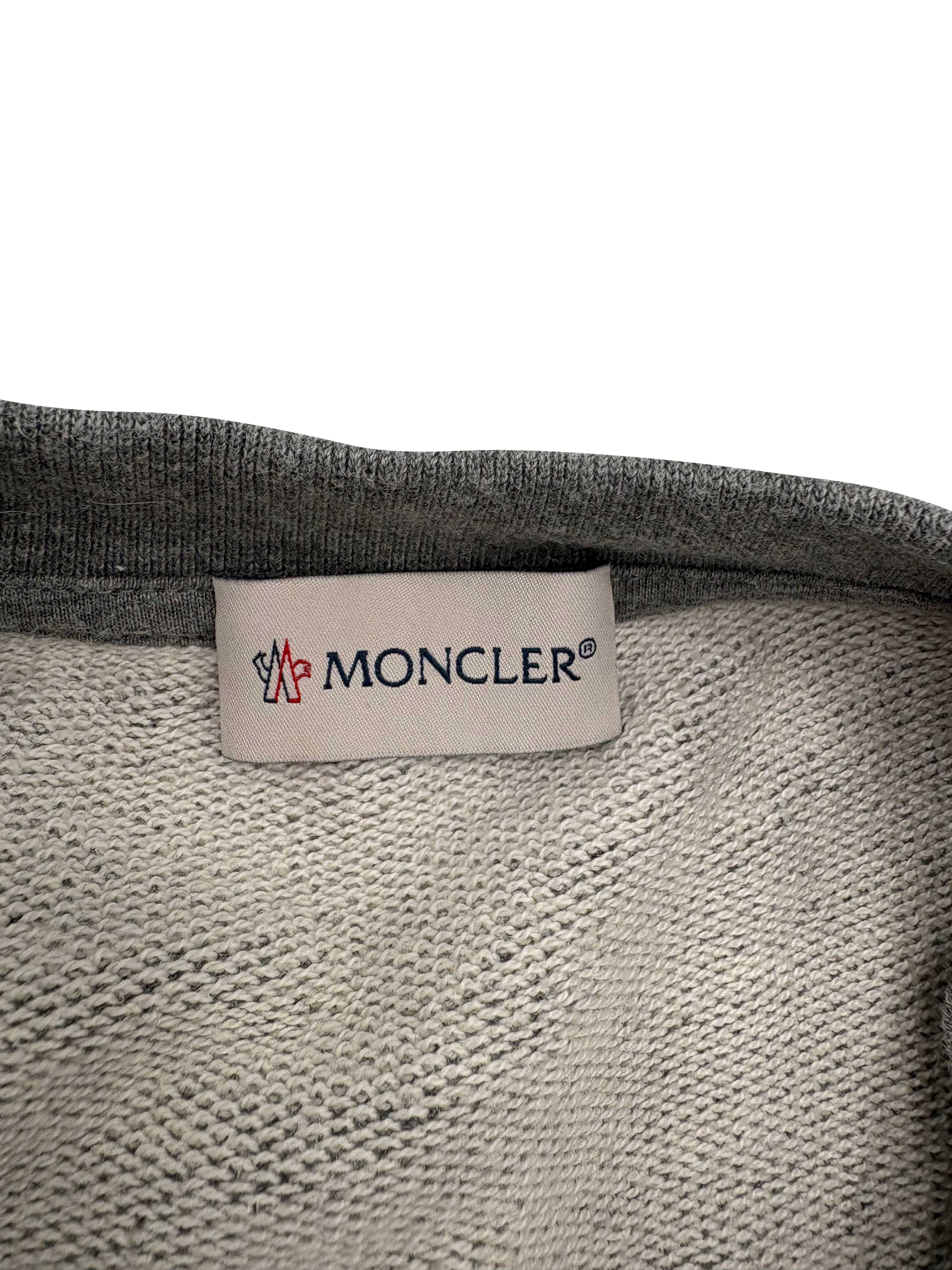 Moncler Embroidered Logo Sweatshirt - Grey Moncler