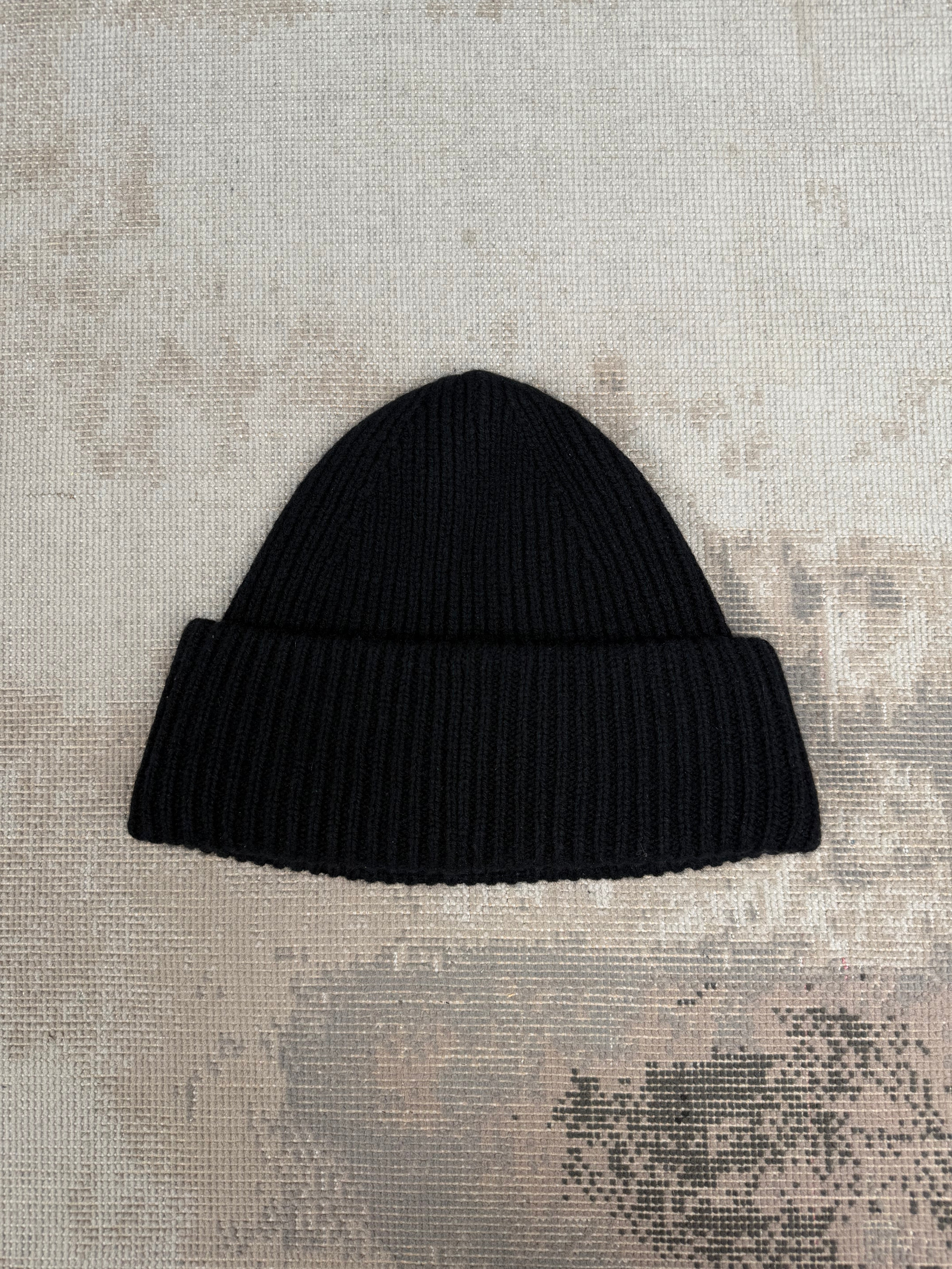 Acne Studios Pansy Face Beanie - Black Acne Studios