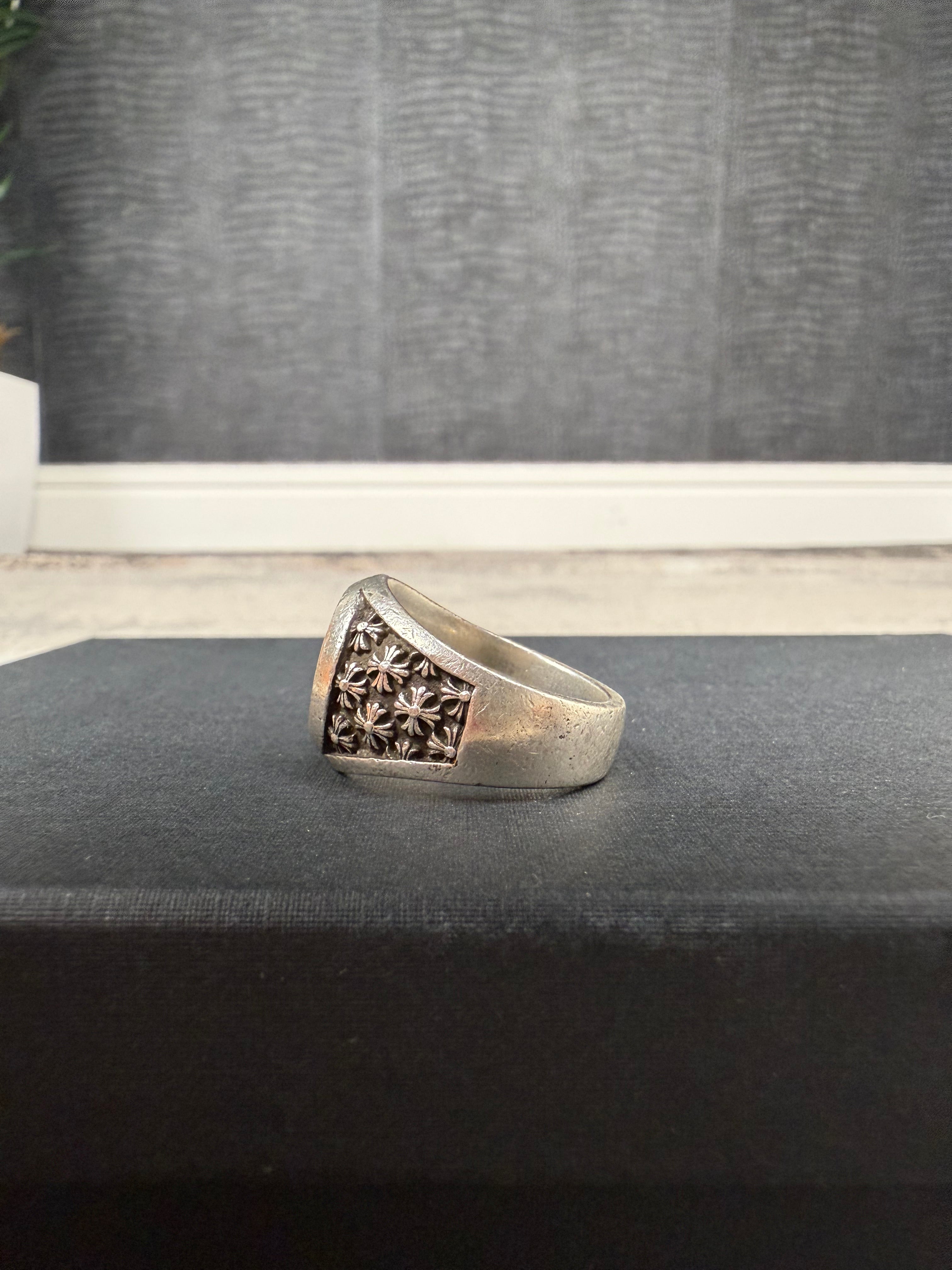 Chrome Hearts Silver Horseshoe Championship Ring Chrome Hearts