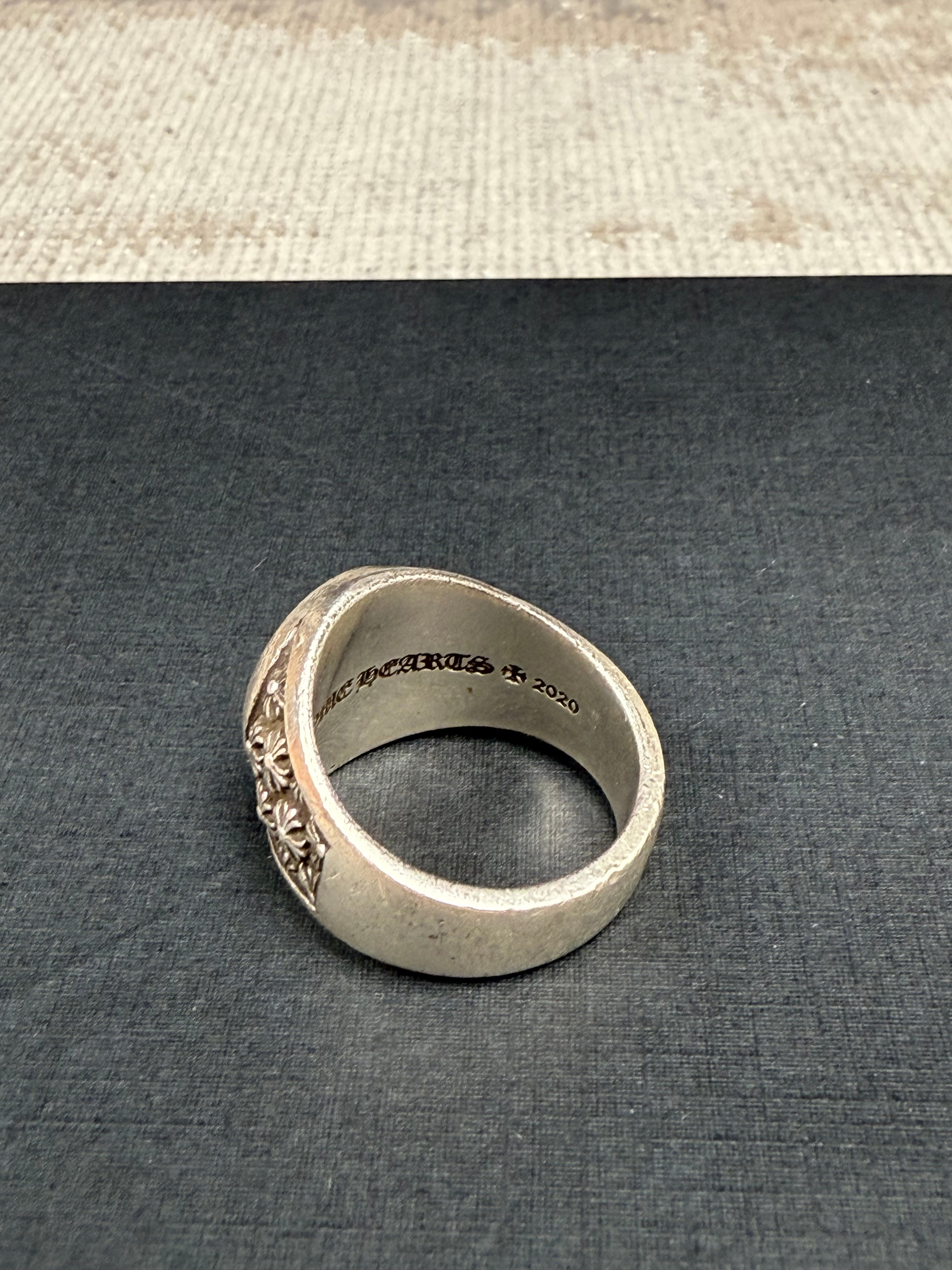 Chrome Hearts Silver Horseshoe Championship Ring Chrome Hearts