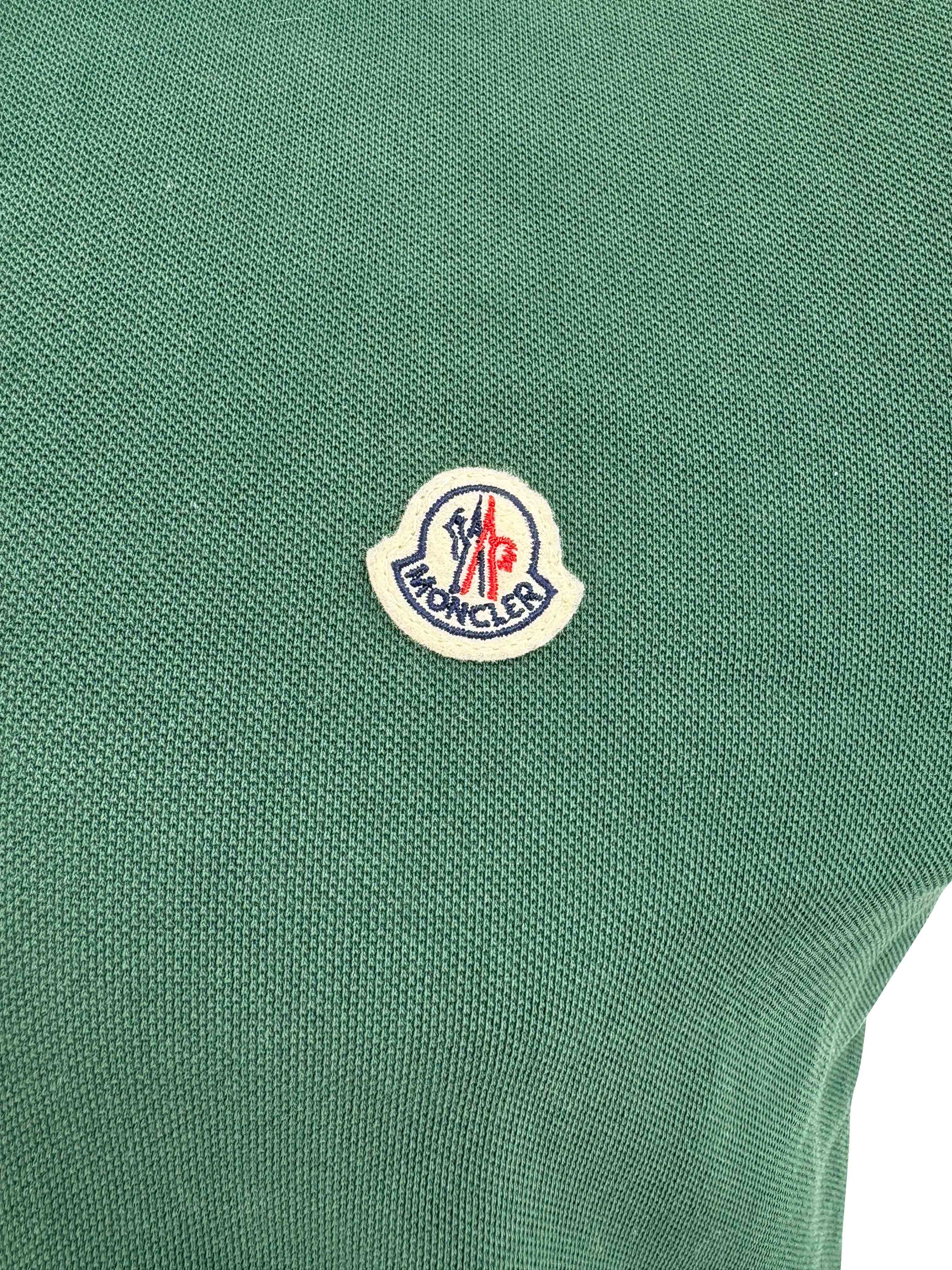 Moncler Logo Patch Polo - Green Moncler