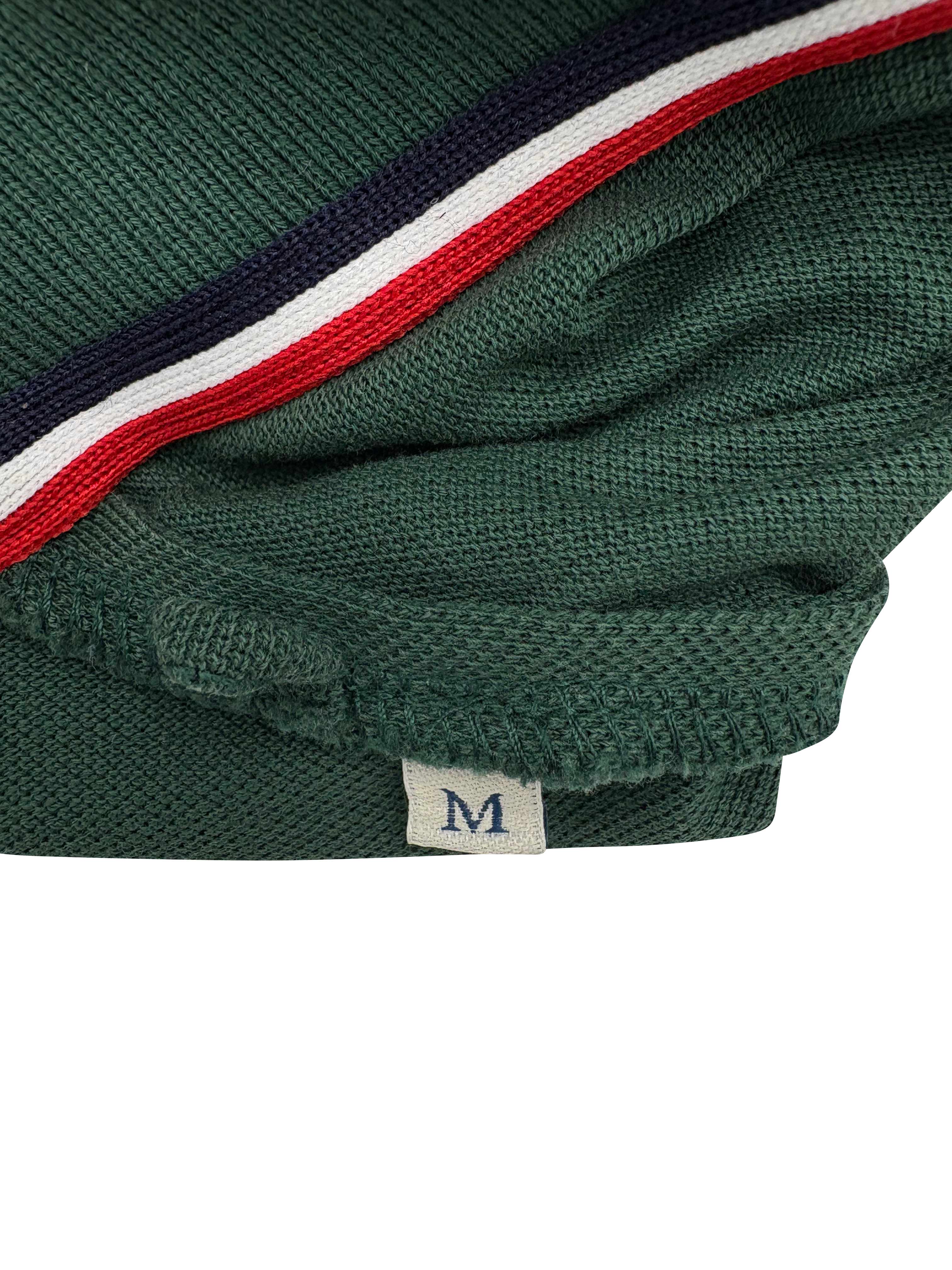 Moncler Logo Patch Polo - Green Moncler