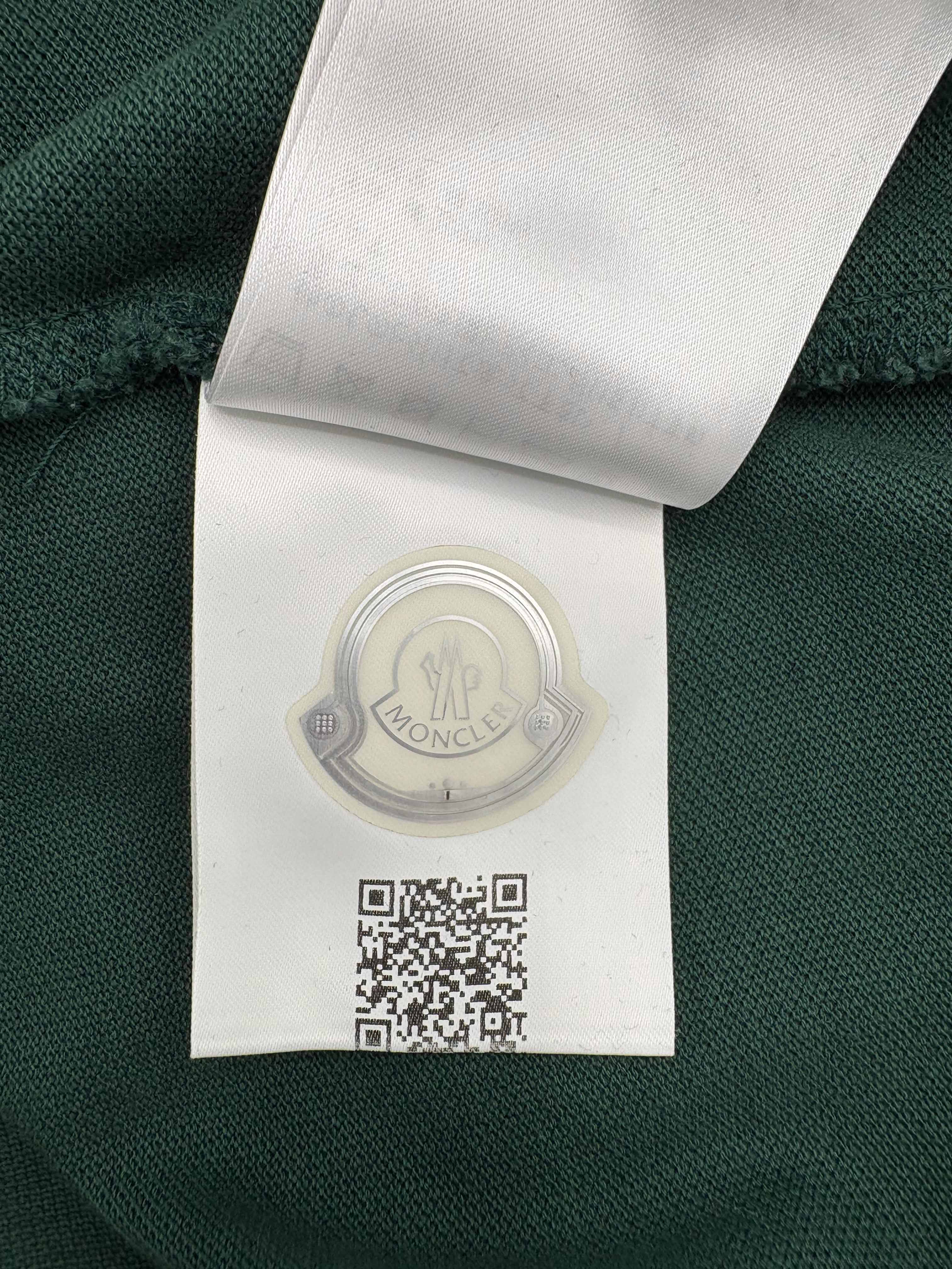 Moncler Logo Patch Polo - Green Moncler