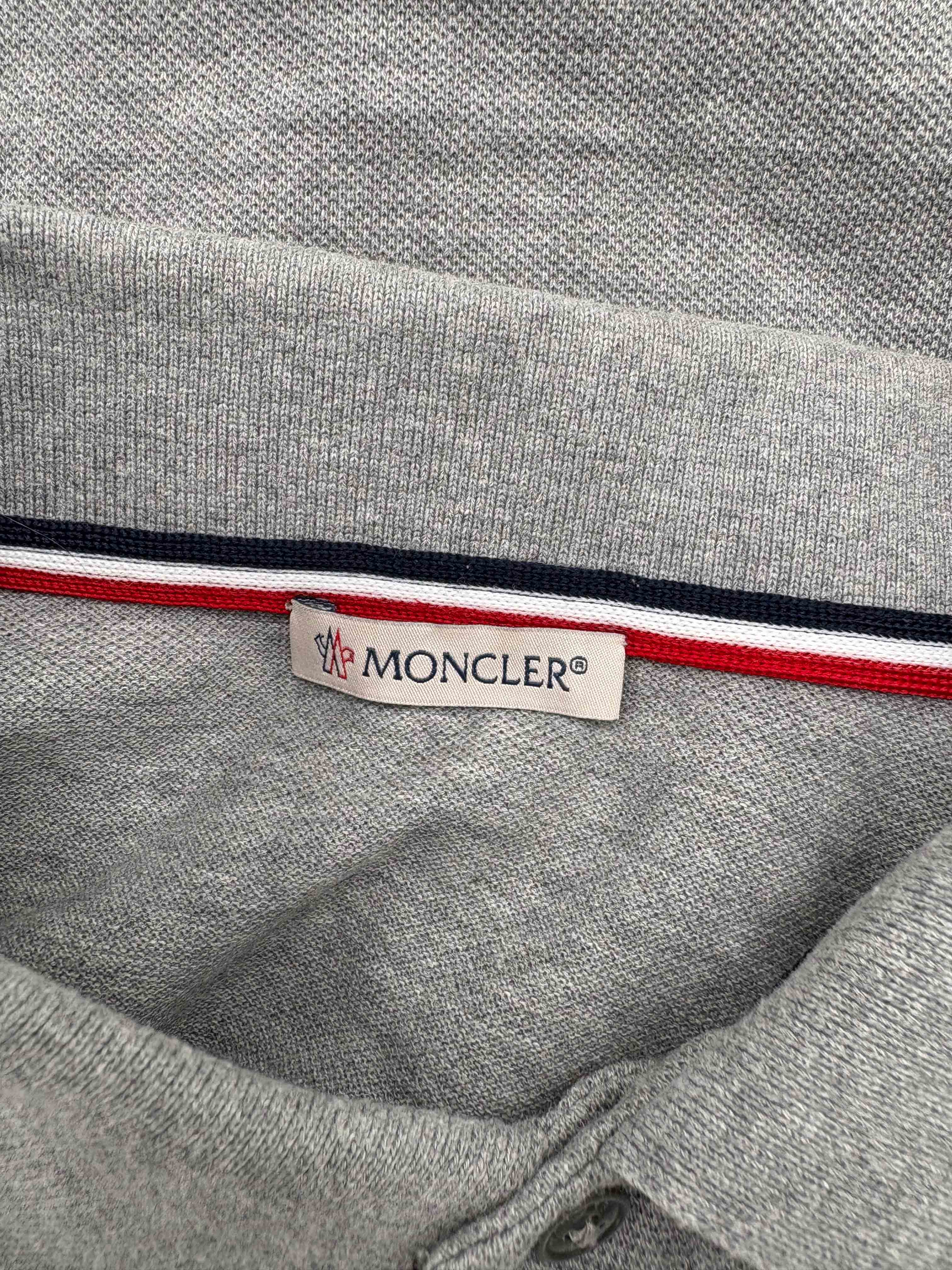 Moncler Logo Patch Polo - Grey Moncler