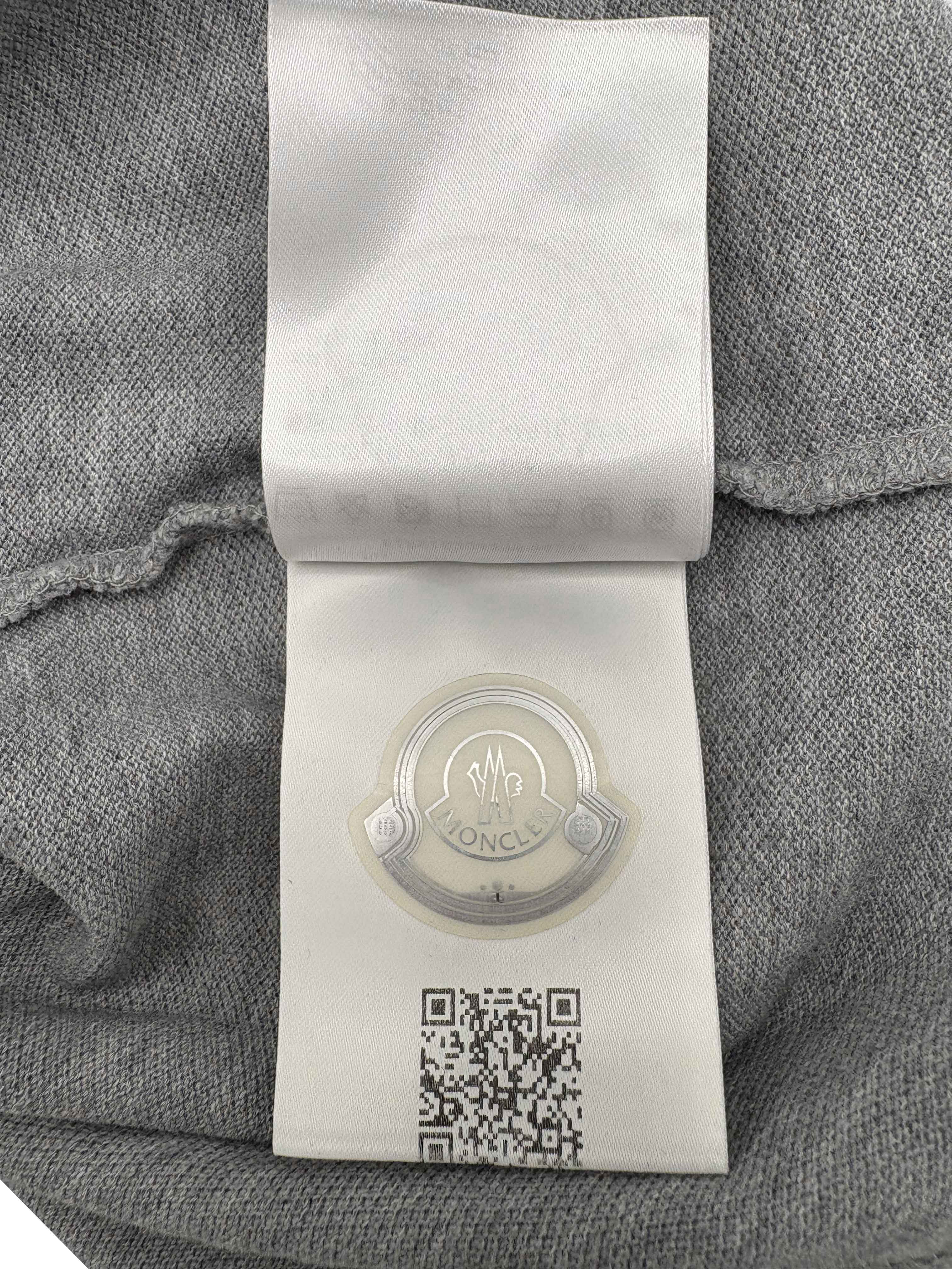 Moncler Logo Patch Polo - Grey Moncler